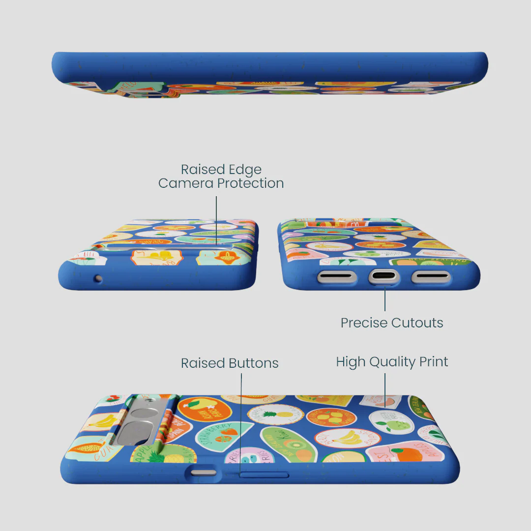 Electric Blue Frutti Club Google Pixel 7 Pro Case - Image 3