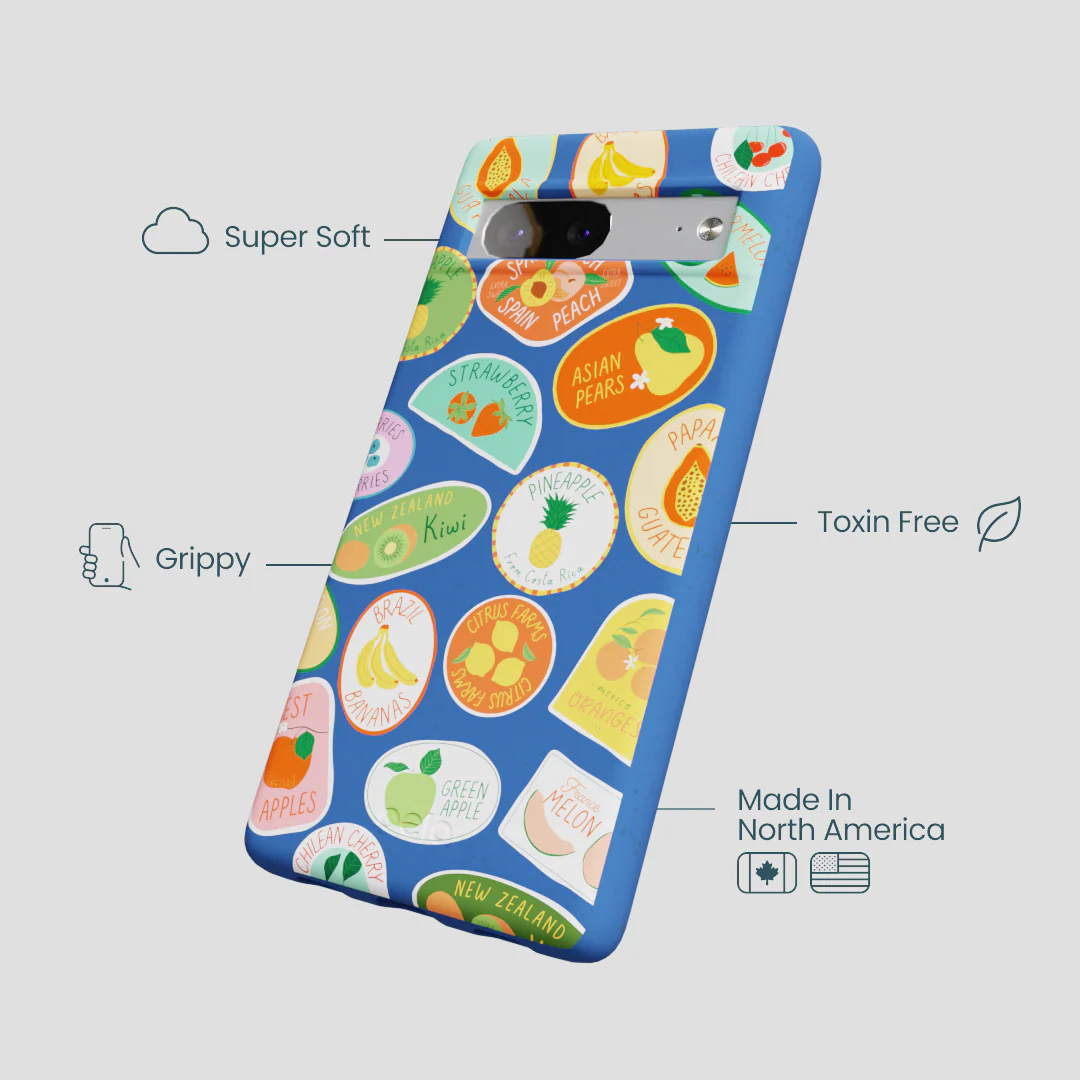 Electric Blue Frutti Club Google Pixel 7a Case - Image 4