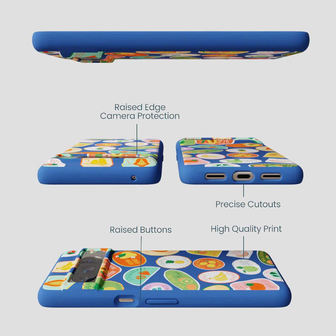 Electric Blue Frutti Club Google Pixel 8 Pro Case - Image 3