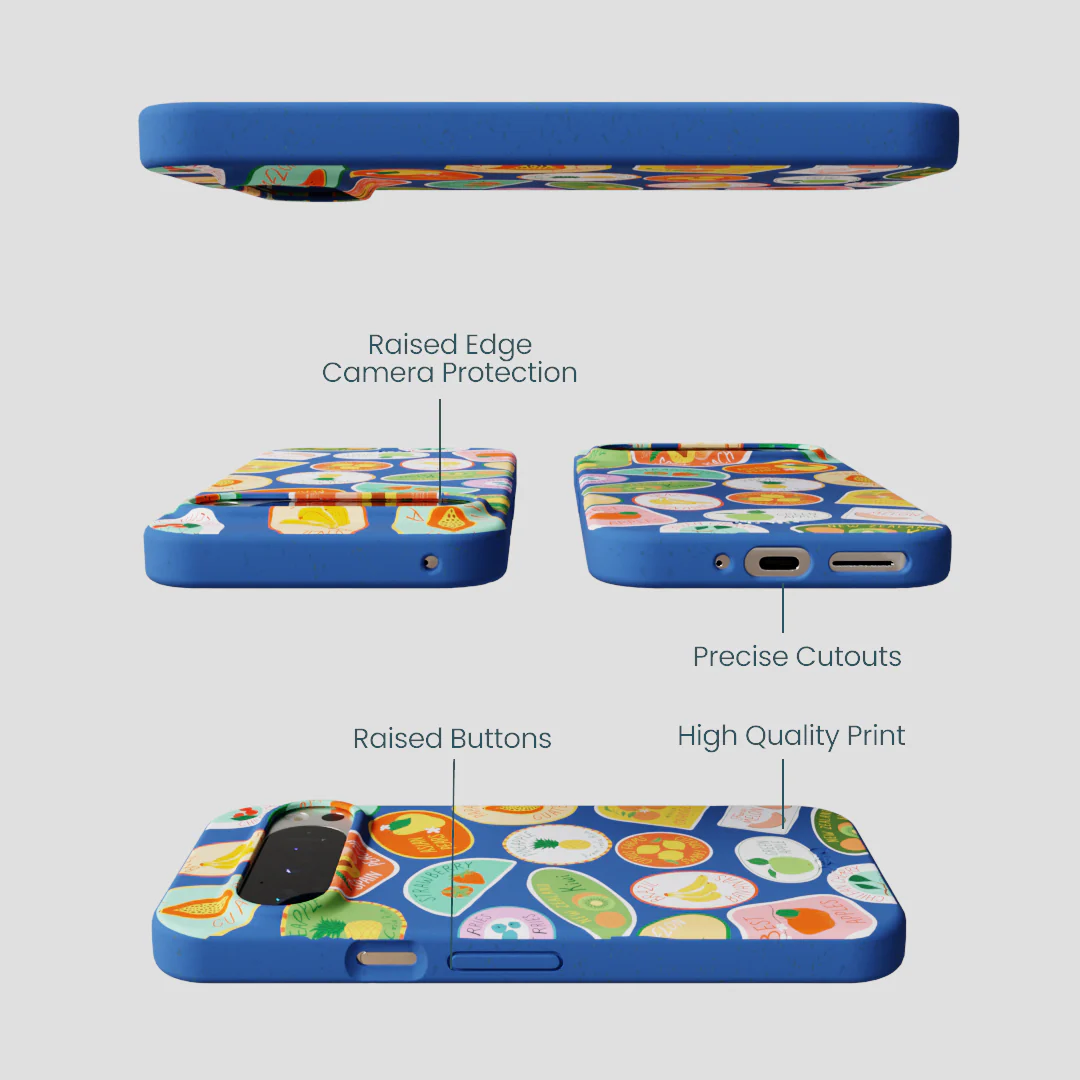 Electric Blue Frutti Club Google Pixel 9/9 Pro Case - Image 3