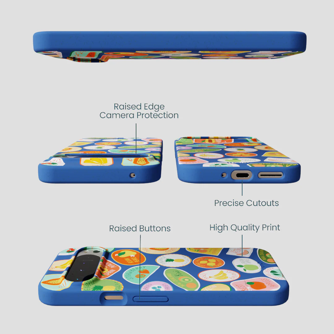 Electric Blue Frutti Club Google Pixel 9 Pro XL Case - Image 3