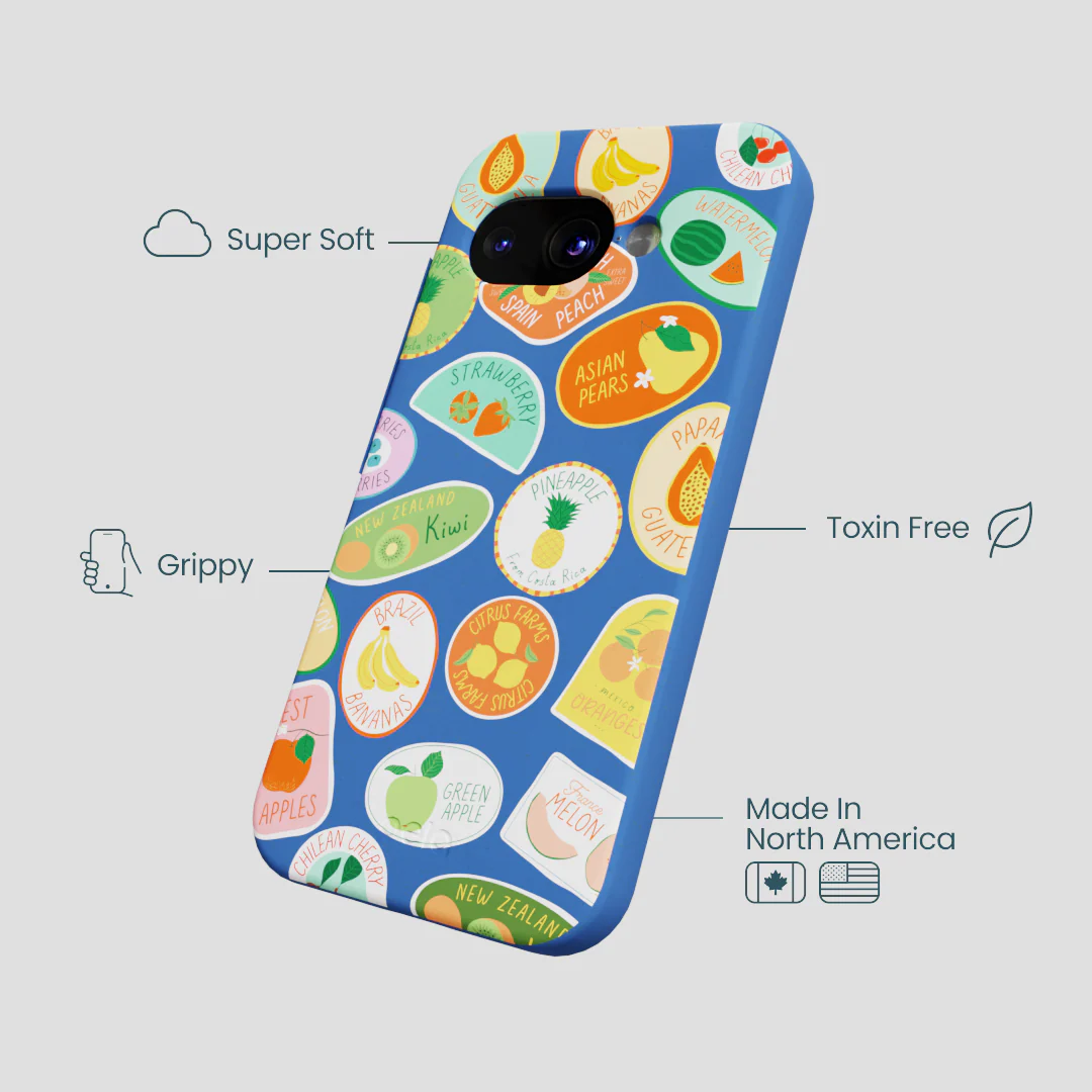 Electric Blue Frutti Club Google Pixel 9a Case - Image 4