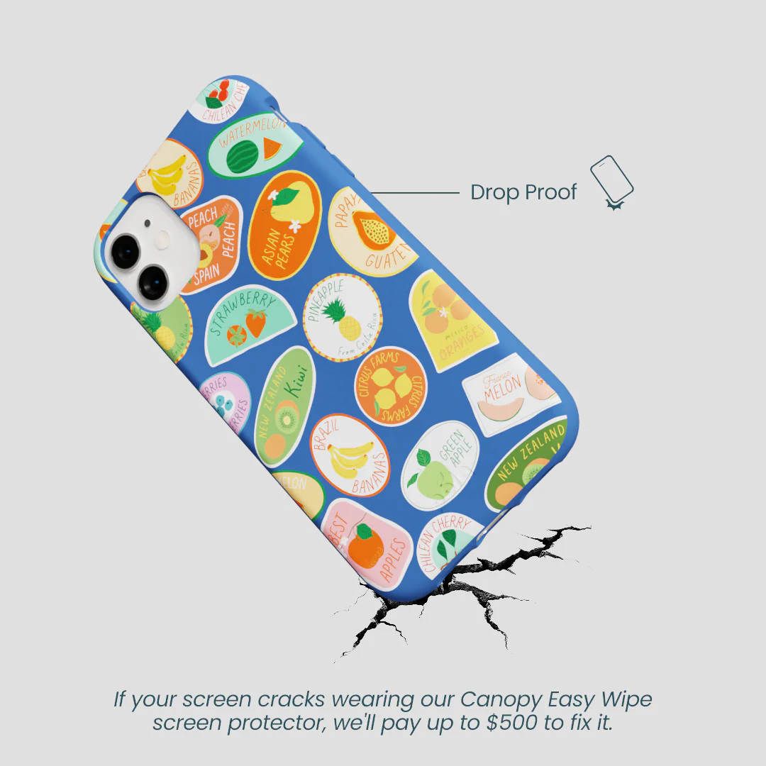 Electric Blue Frutti Club iPhone 11 Case - Image 5
