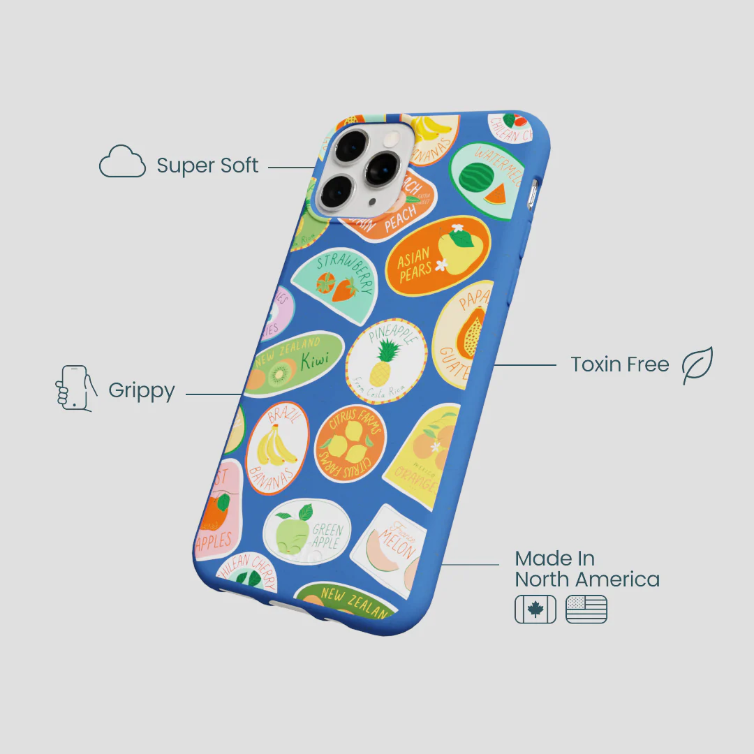Electric Blue Frutti Club iPhone 11 Pro Case - Image 4