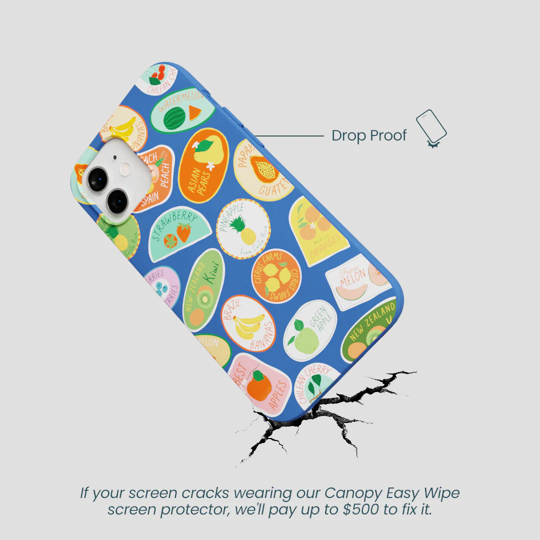 Electric Blue Frutti Club iPhone 12/ iPhone 12 Pro Case - Image 5