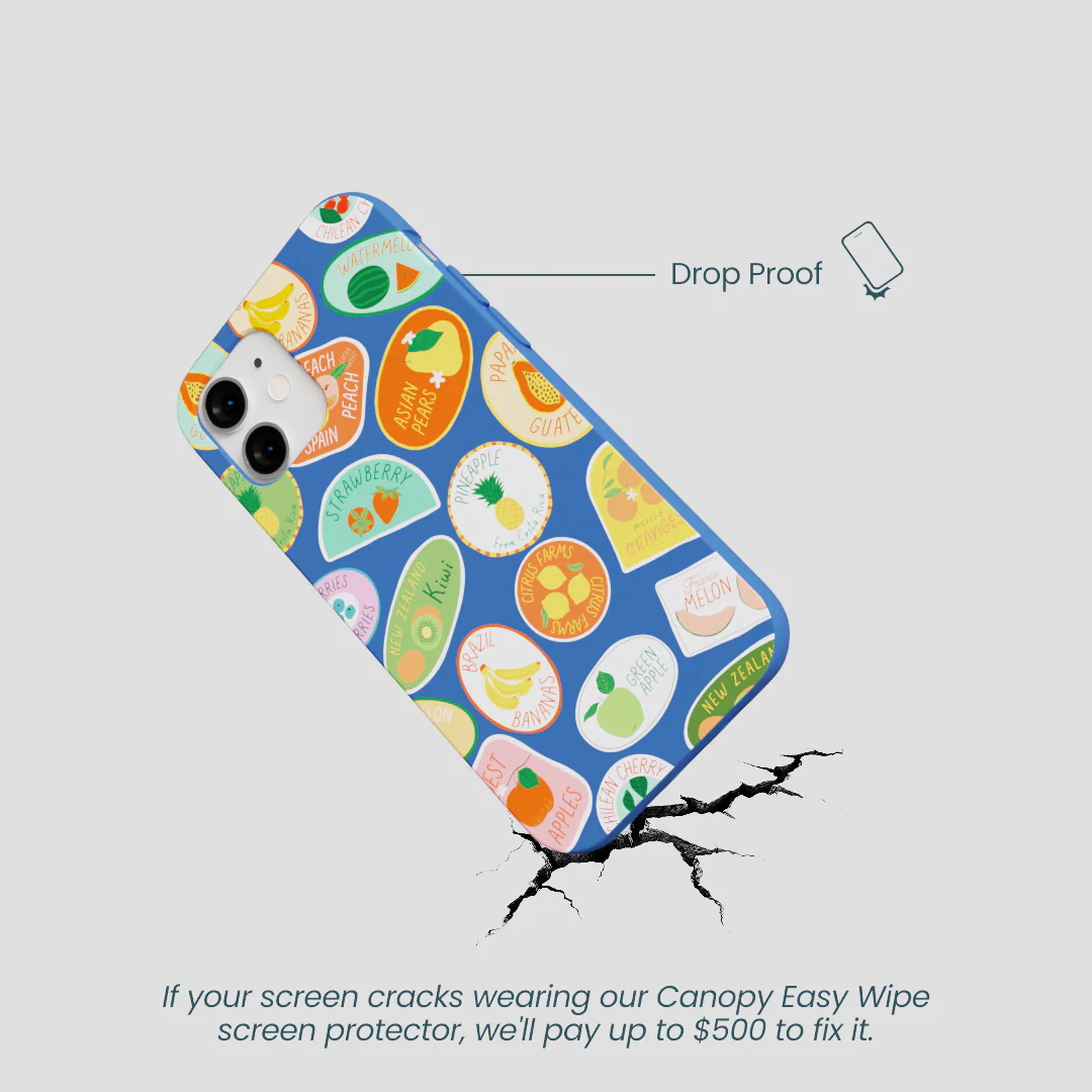 Electric Blue Frutti Club iPhone 12 Mini Case - Image 5