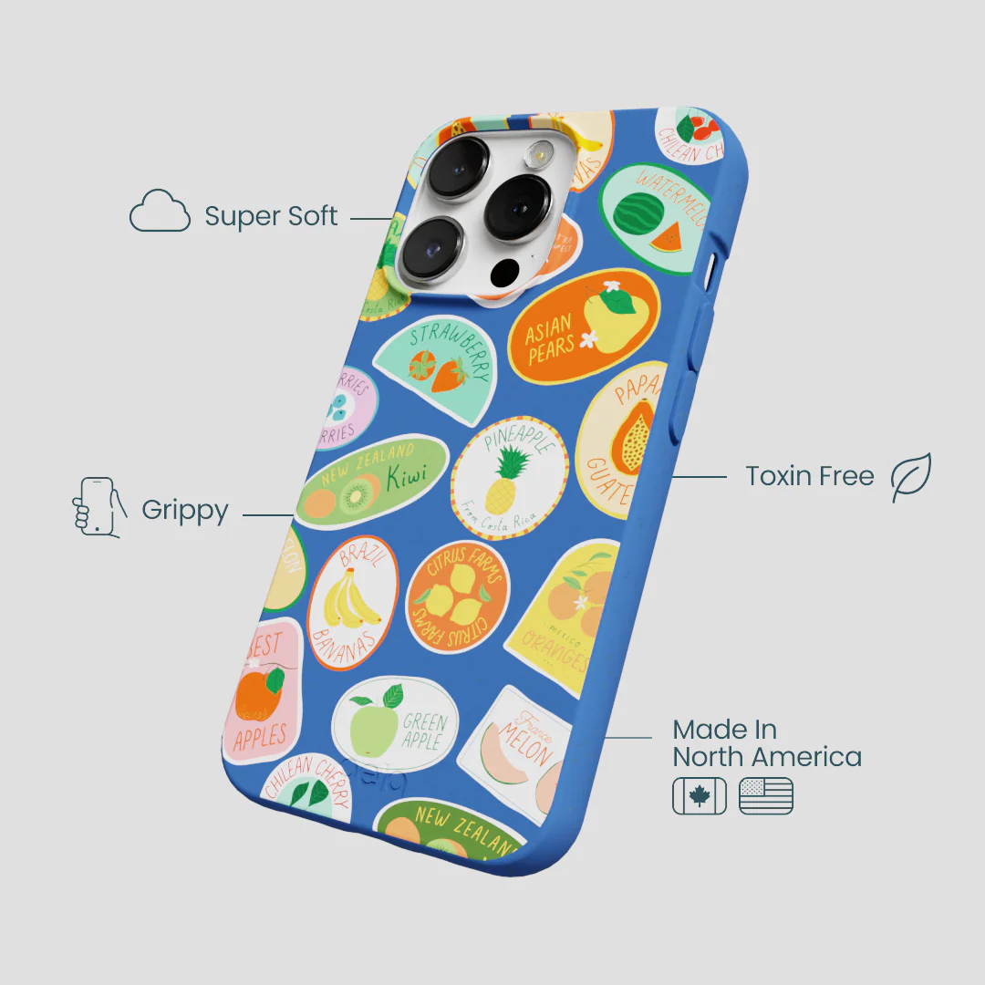 Electric Blue Frutti Club iPhone 13 Pro Max Case - Image 4