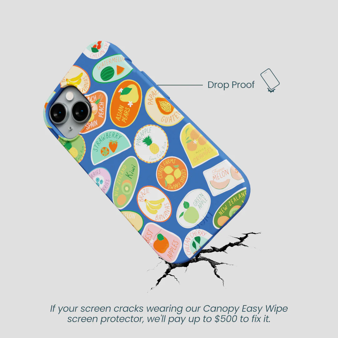 Electric Blue Frutti Club iPhone 14 Case - Image 5