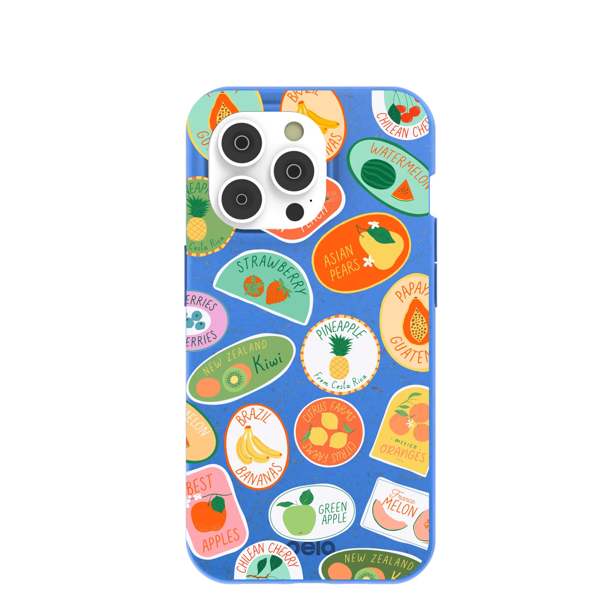 Electric Blue Frutti Club iPhone 14 Pro Case