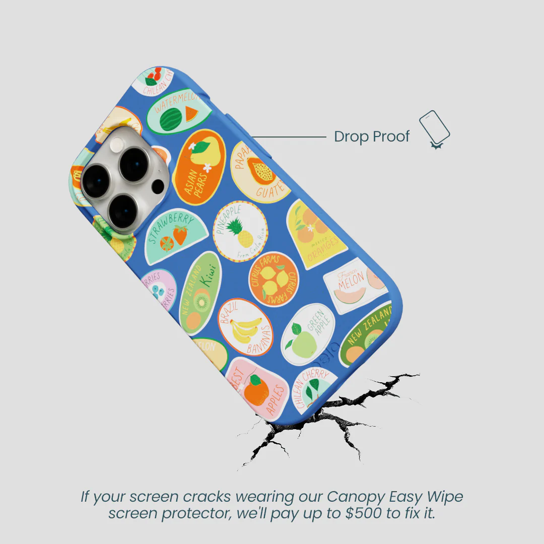 Electric Blue Frutti Club iPhone 15 Pro Case - Image 5