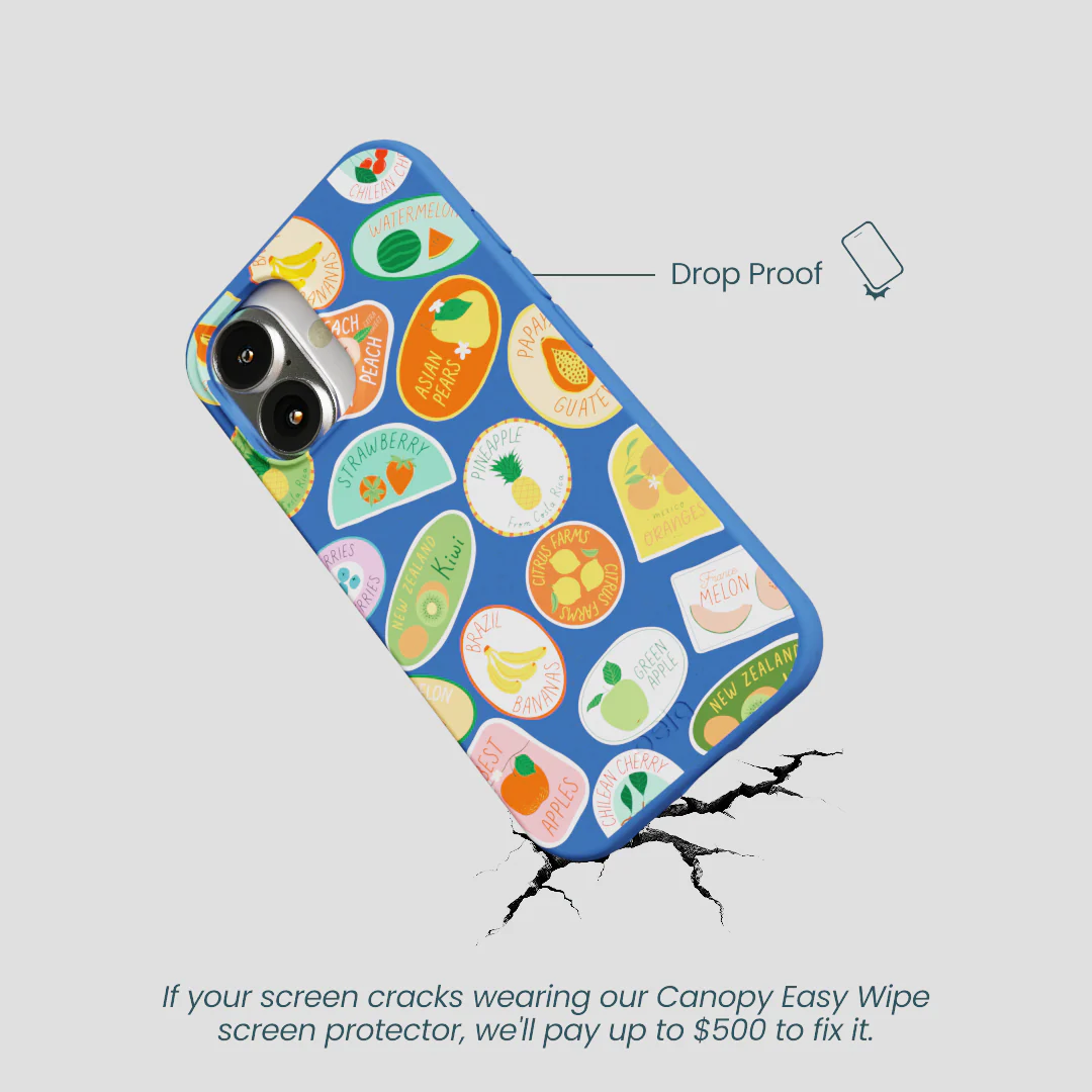 Electric Blue Frutti Club iPhone 16 Case - Image 5