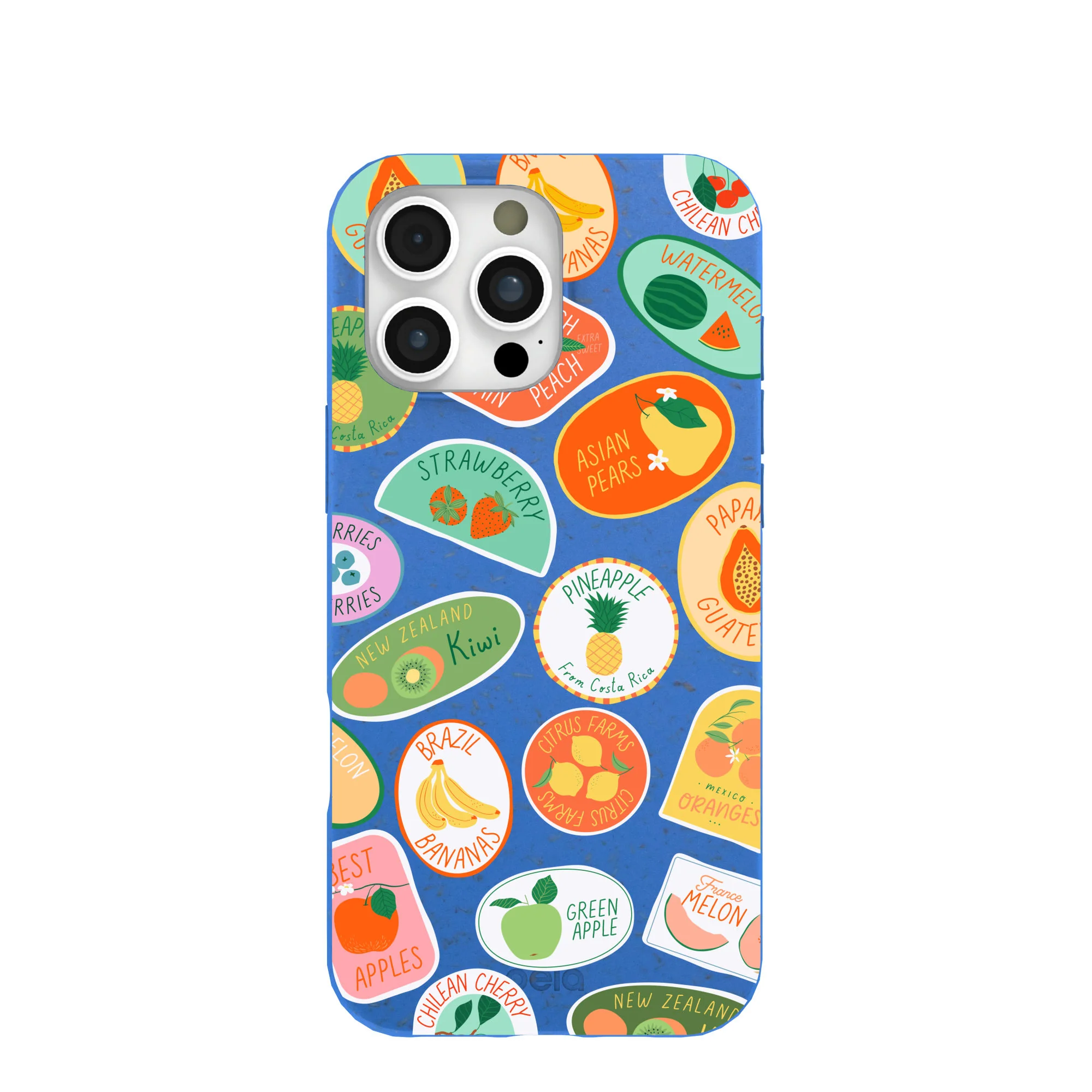 Electric Blue Frutti Club iPhone 16 Pro Max Case