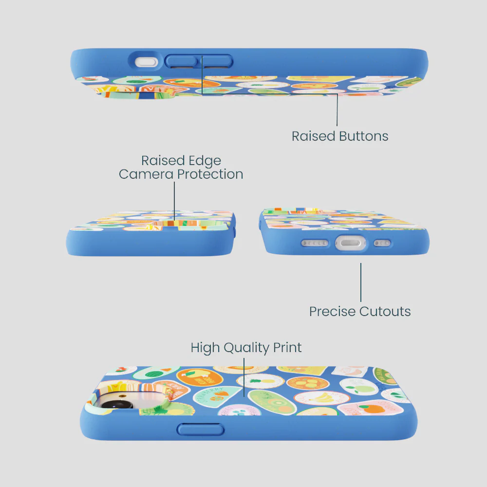 Electric Blue Frutti Club iPhone 16e/17e Case - Image 3