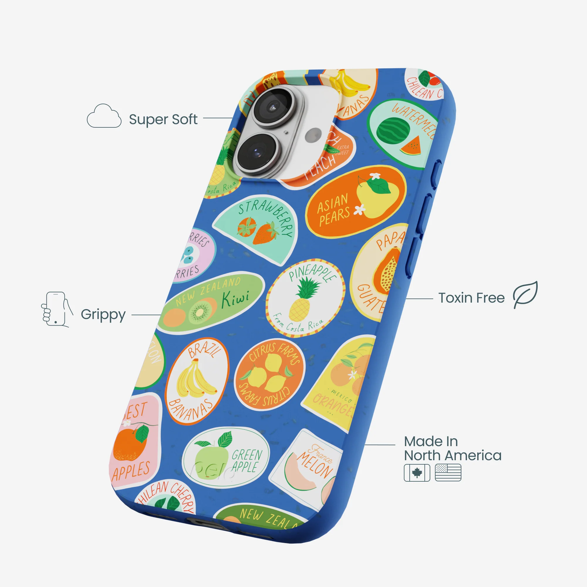Electric Blue Frutti Club iPhone 17 Case - Image 4