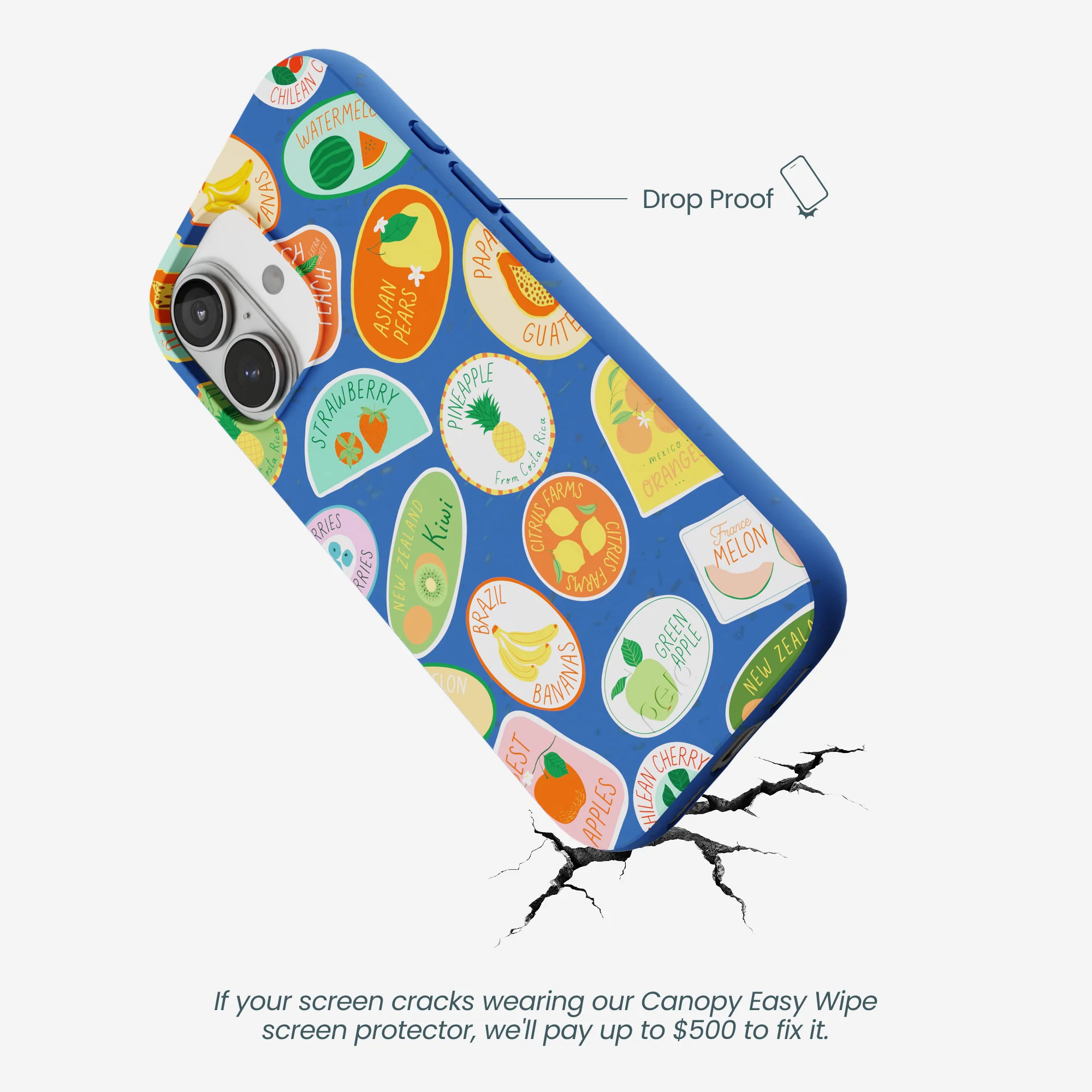 Electric Blue Frutti Club iPhone 17 Case - Image 5