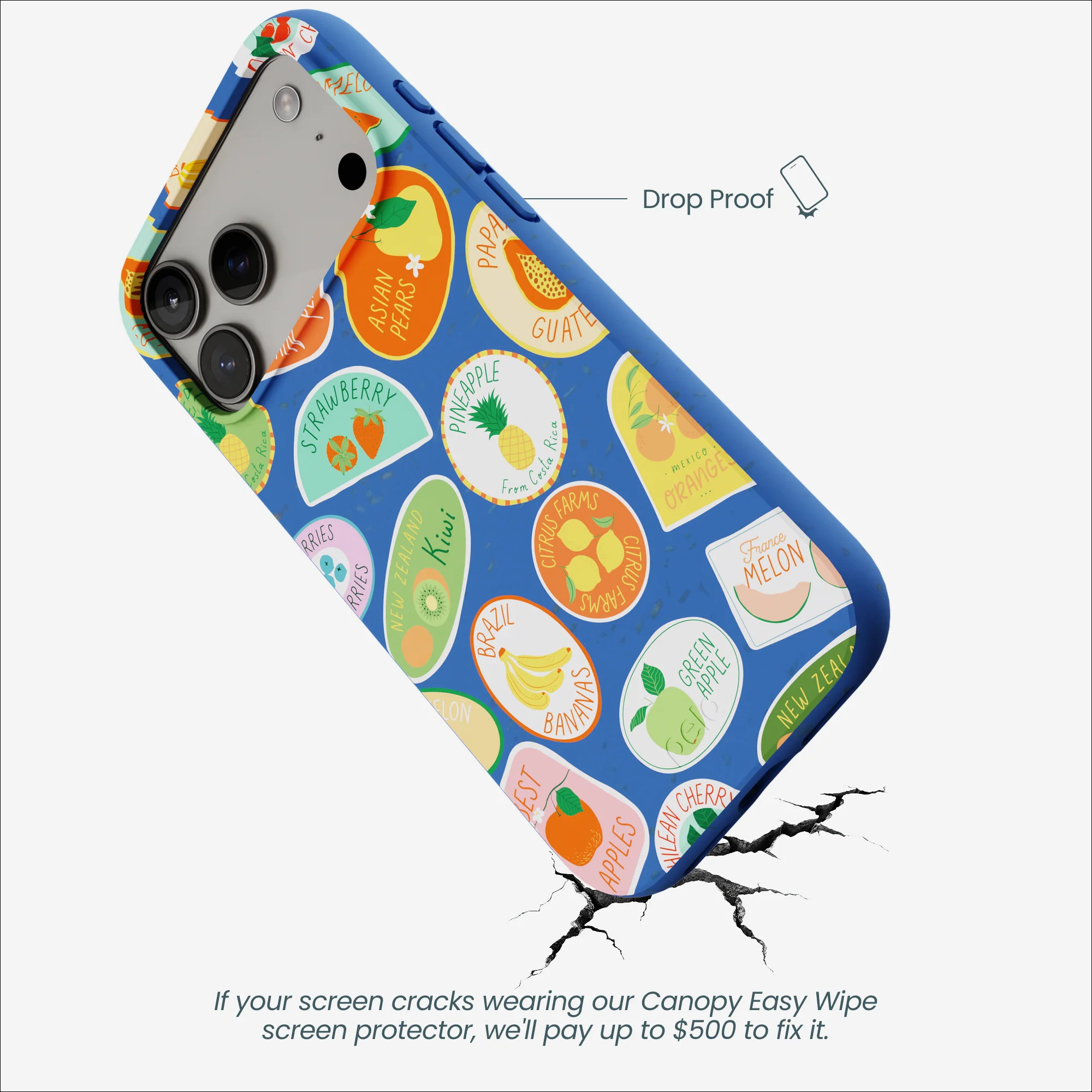 Electric Blue Frutti Club iPhone 17 Pro Max Case - Image 5