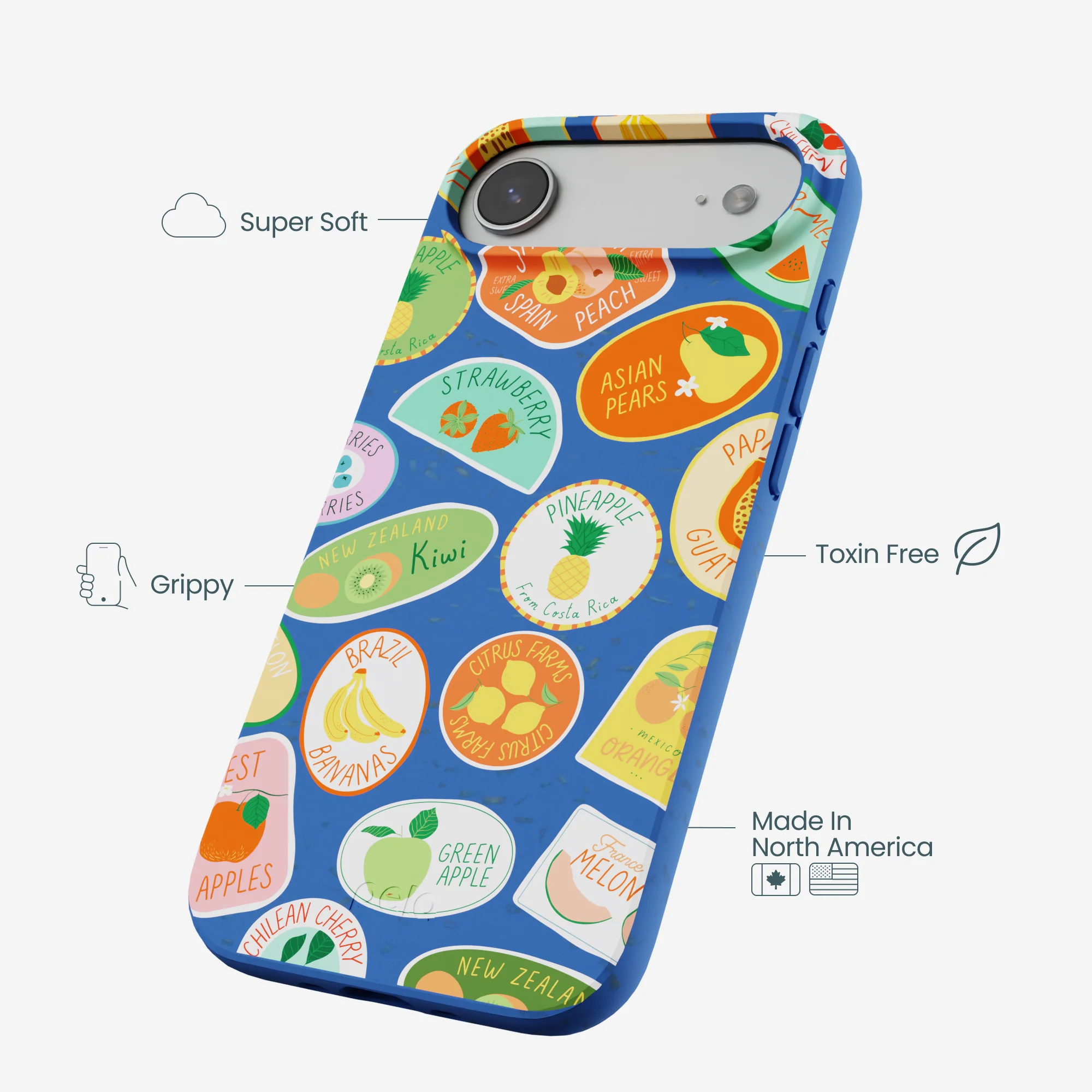 Electric Blue Frutti Club iPhone Air Case - Image 4