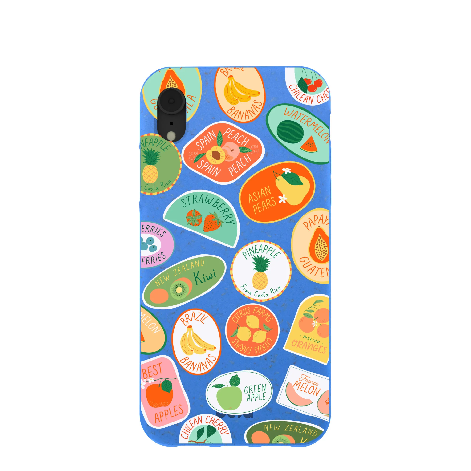 Electric Blue Frutti Club iPhone XR Case