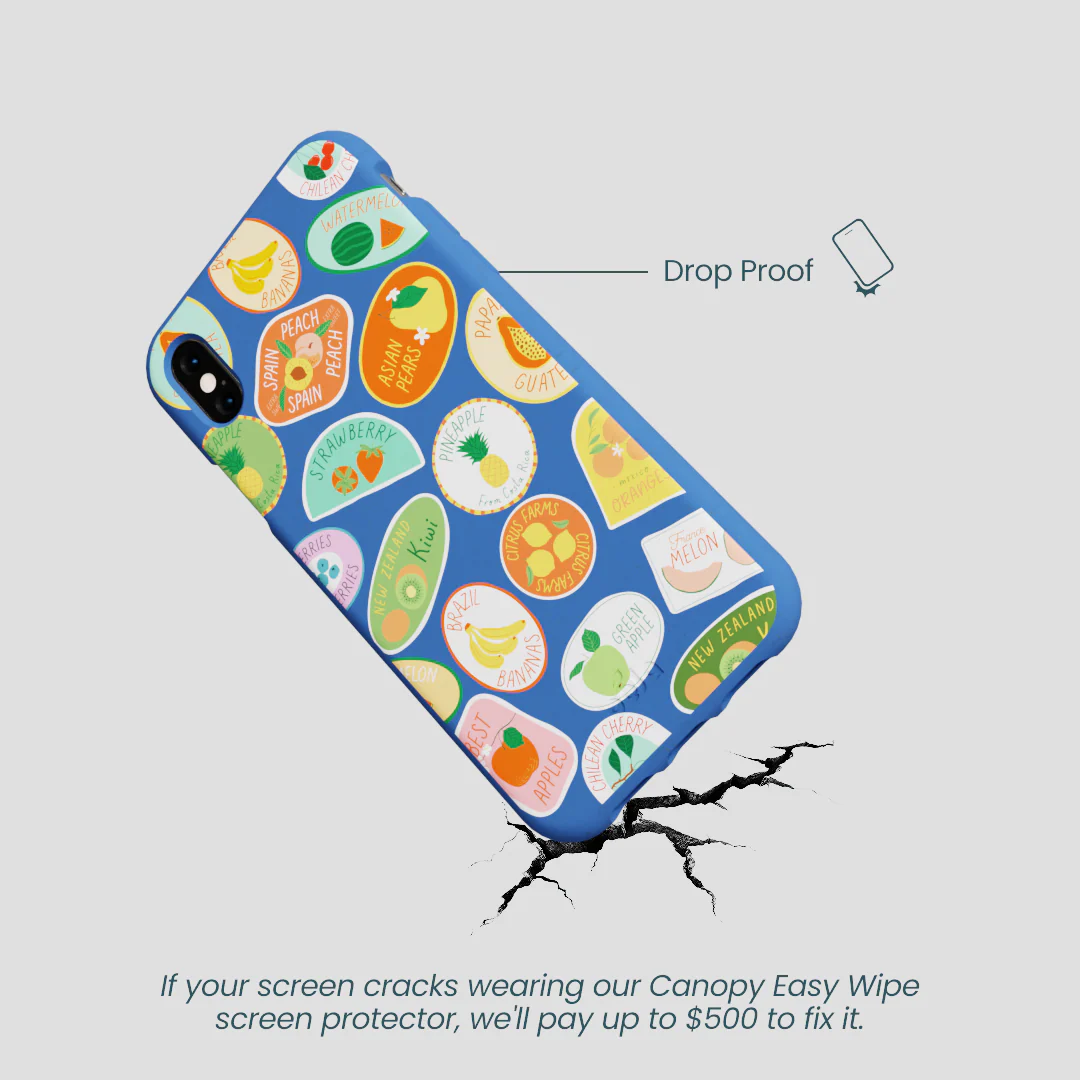 Electric Blue Frutti Club iPhone XR Case - Image 5