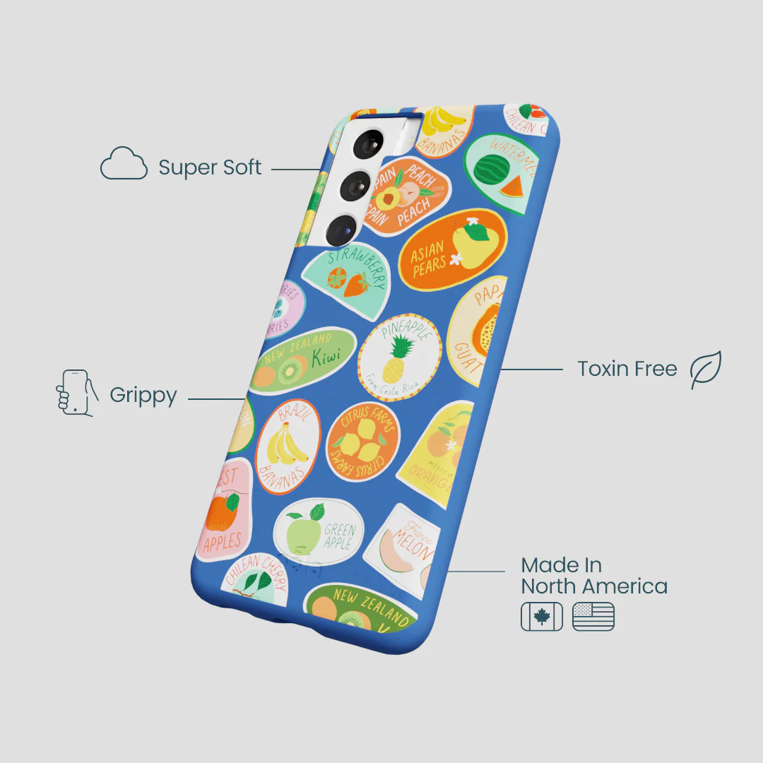 Electric Blue Frutti Club Samsung Galaxy S22 Case - Image 4