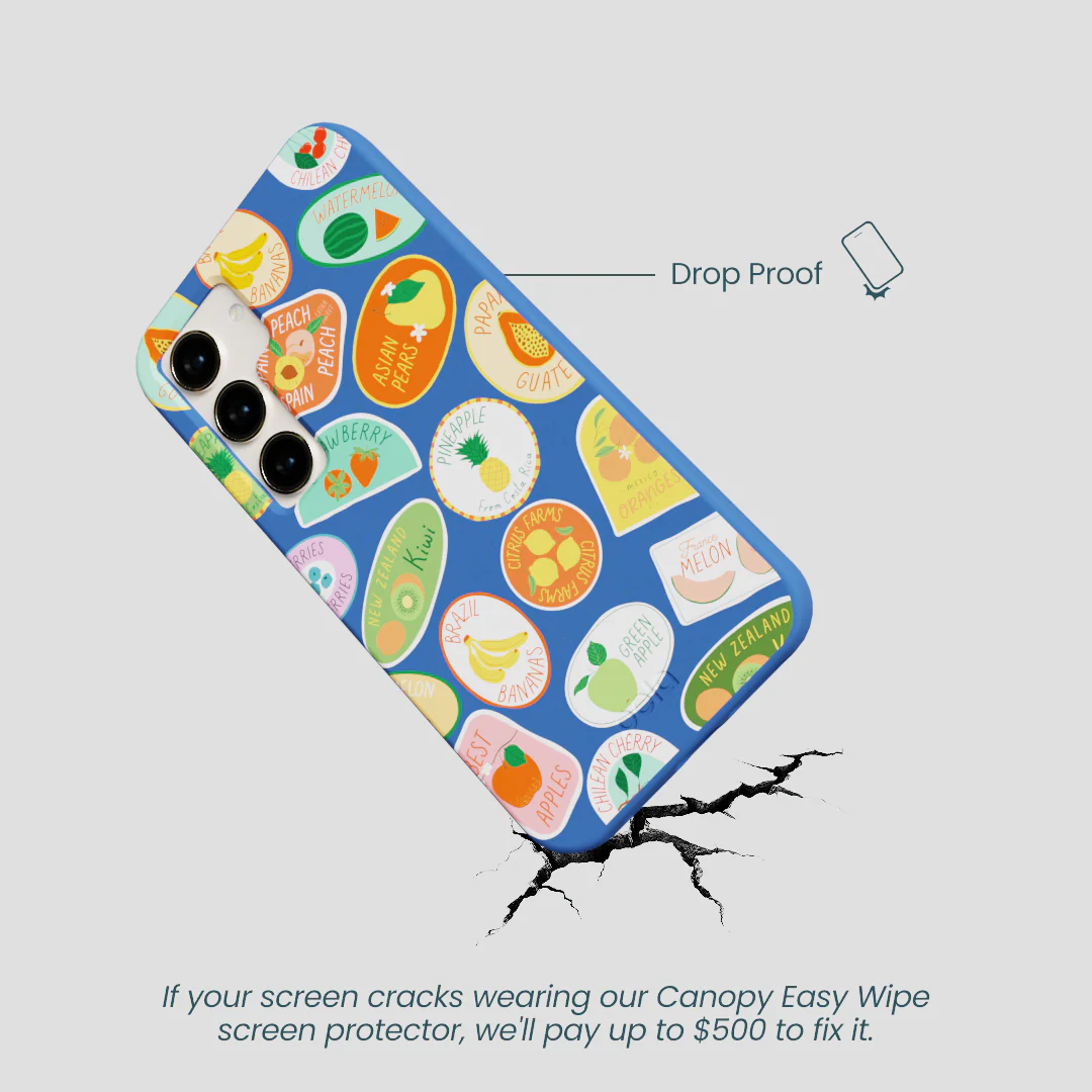 Electric Blue Frutti Club Samsung Galaxy S24 Case - Image 5