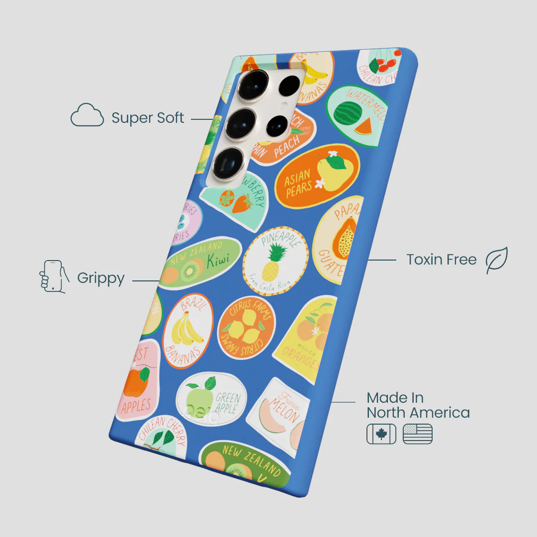 Electric Blue Frutti Club Samsung Galaxy S24 Ultra Case - Image 4