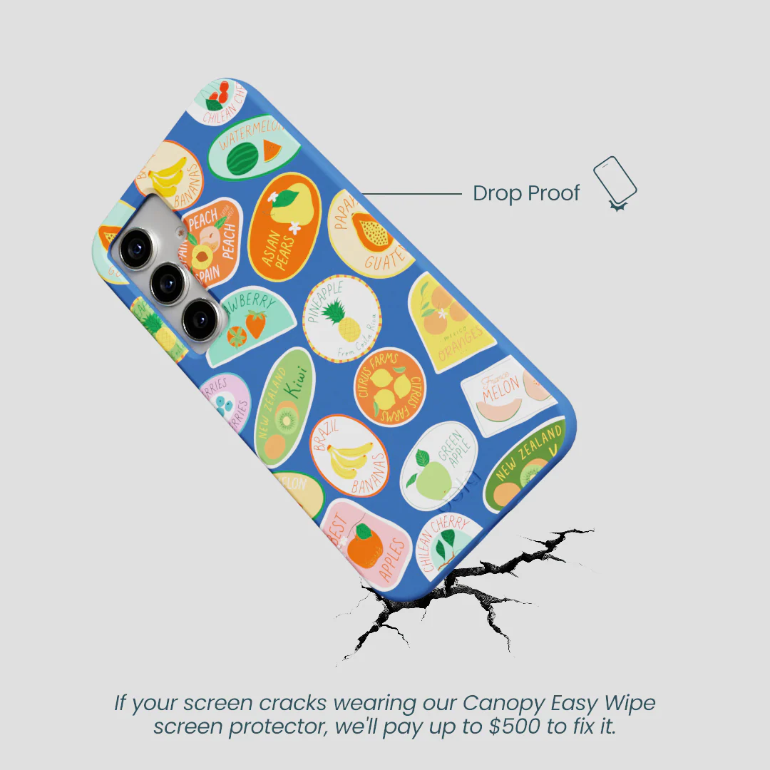 Electric Blue Frutti Club Samsung Galaxy S25 Case - Image 5