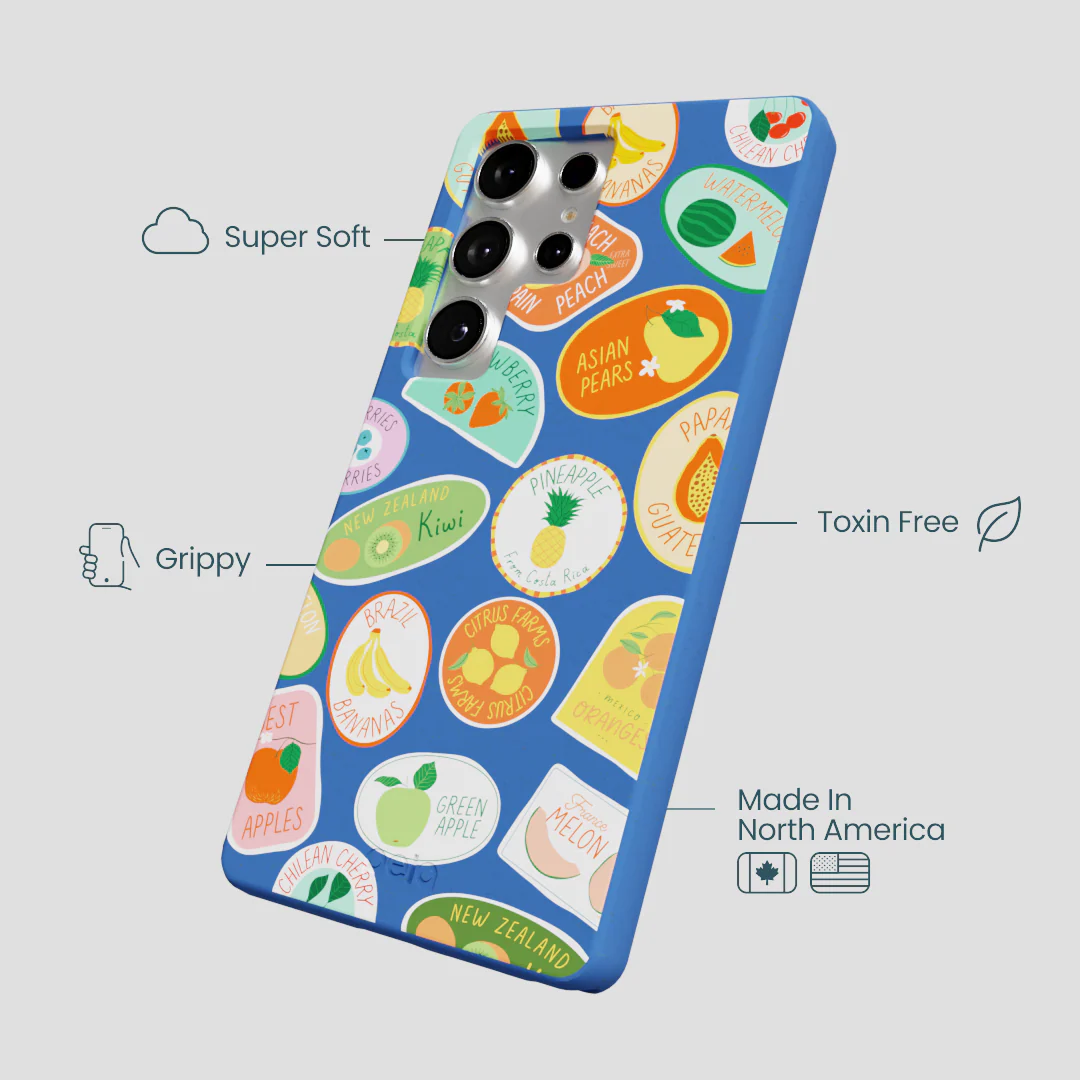 Electric Blue Frutti Club Samsung Galaxy S25 Ultra Case - Image 4
