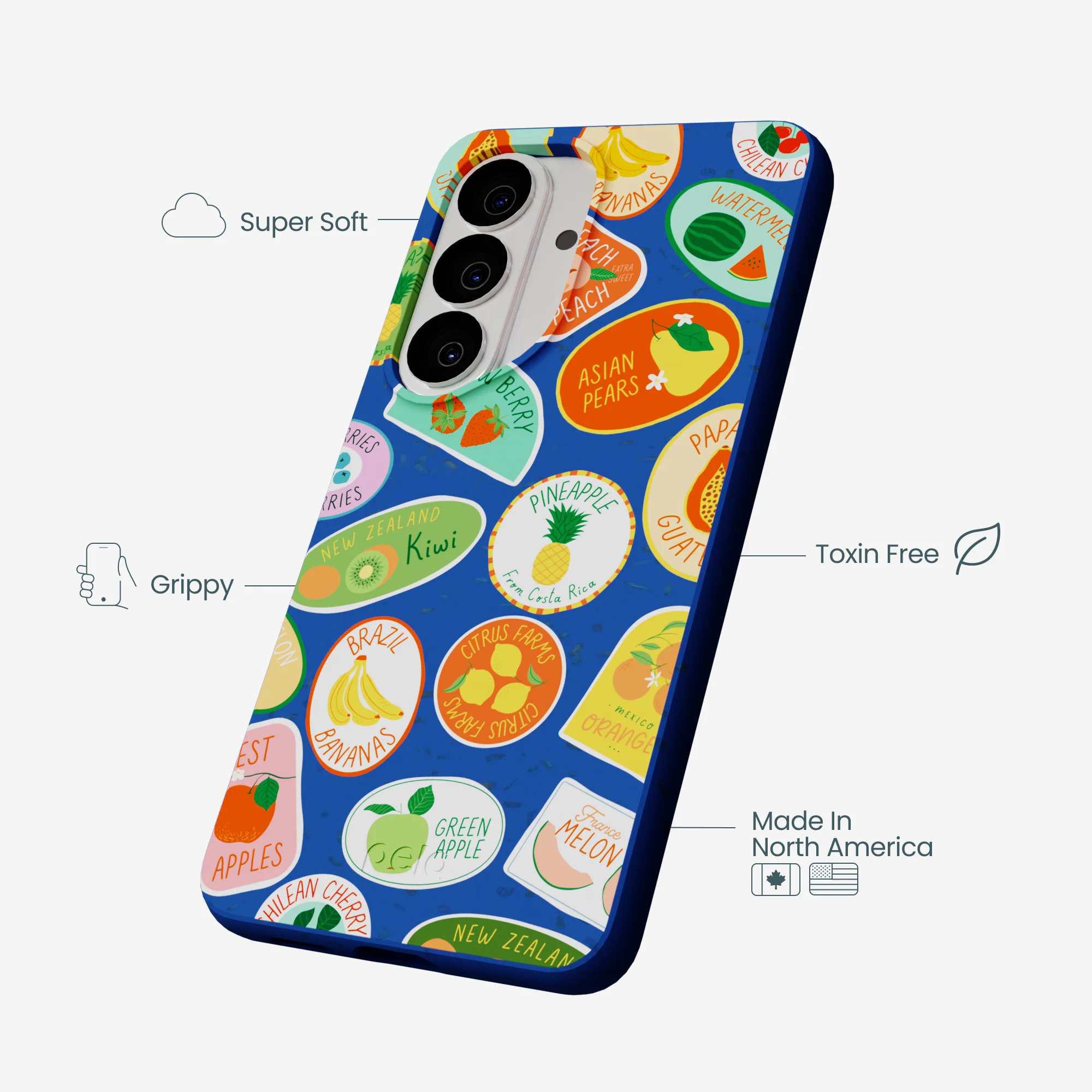 Electric Blue Frutti Club Samsung Galaxy S26 Case - Image 4