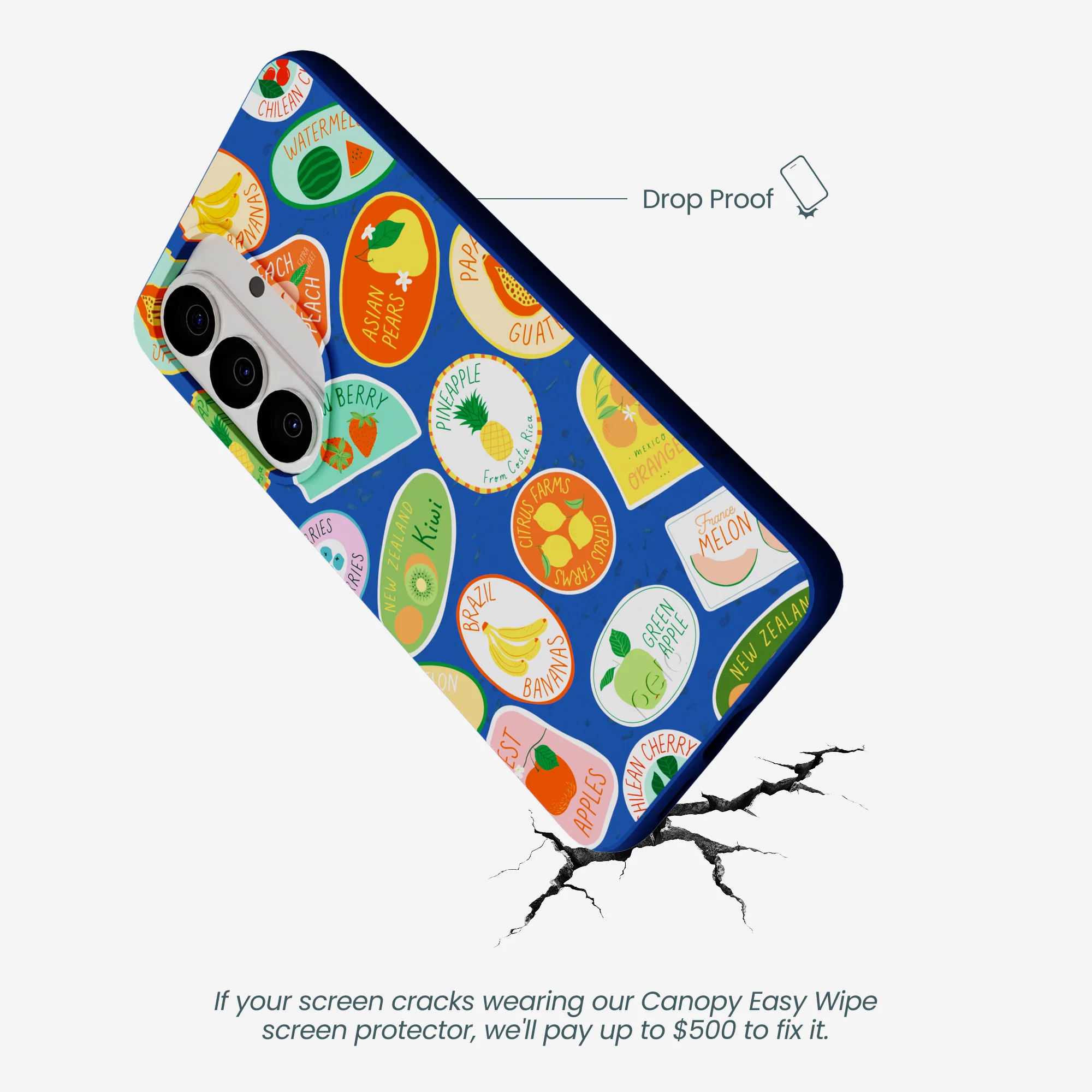 Electric Blue Frutti Club Samsung Galaxy S26 Case - Image 5