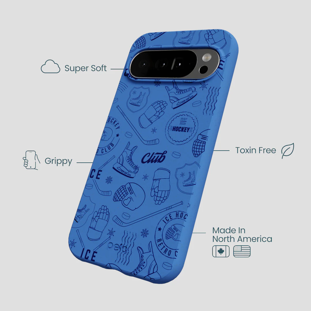 Electric Blue Hockey Postage Google Pixel 10 Pro XL Case - Image 3