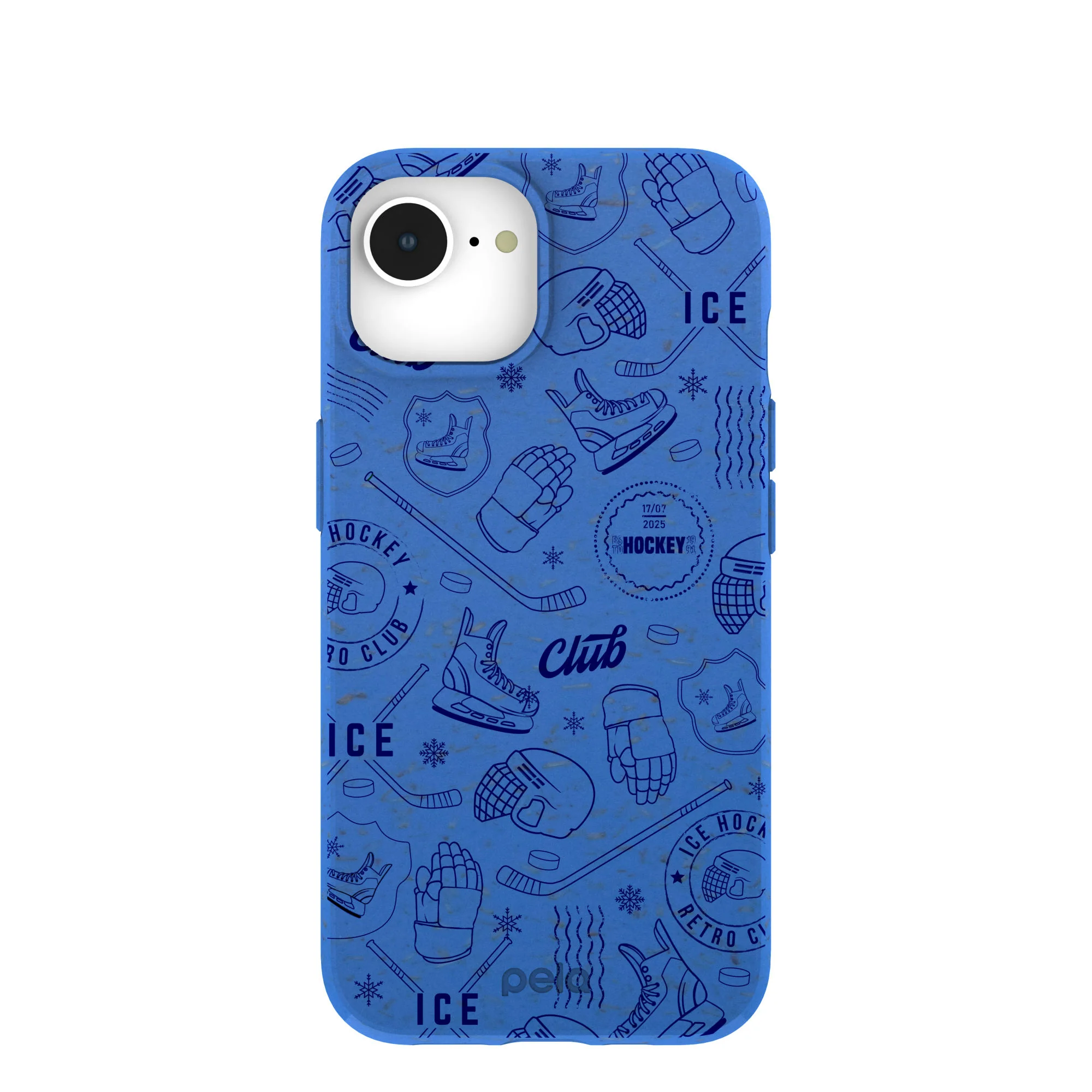 Electric Blue Hockey Postage iPhone 16e/17e Case