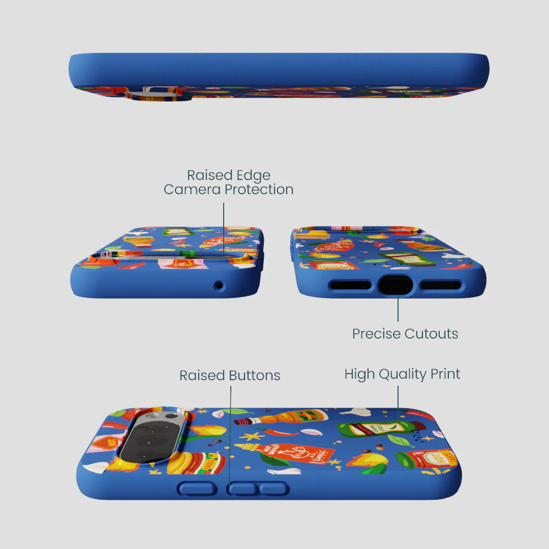 Electric Blue Hot Stuff Google Pixel 10/10 Pro Case - Image 3