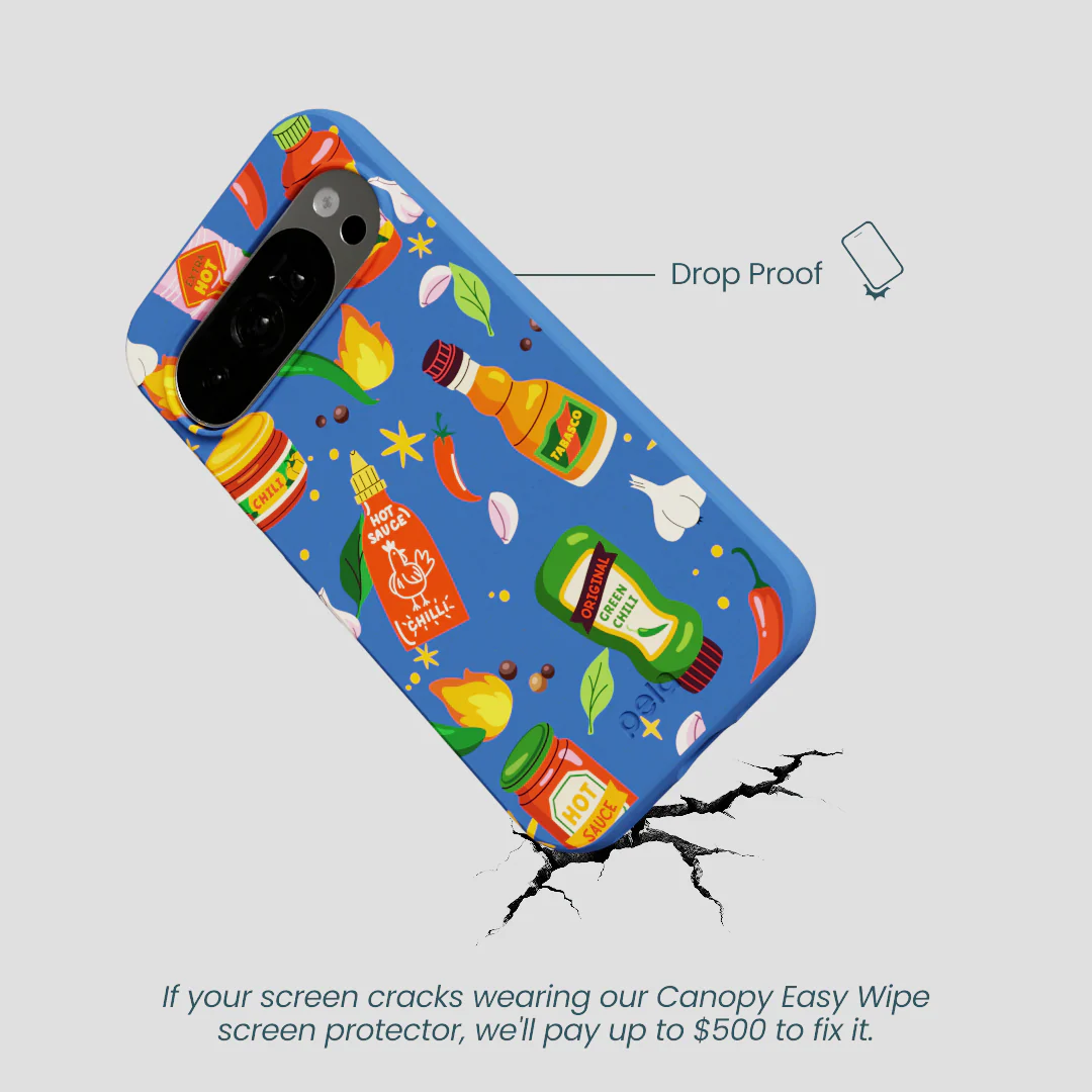 Electric Blue Hot Stuff Google Pixel 10/10 Pro Case - Image 5