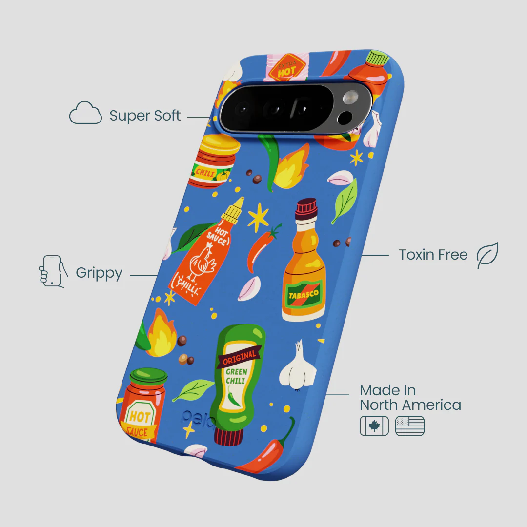 Electric Blue Hot Stuff Google Pixel 10 Pro XL Case - Image 4
