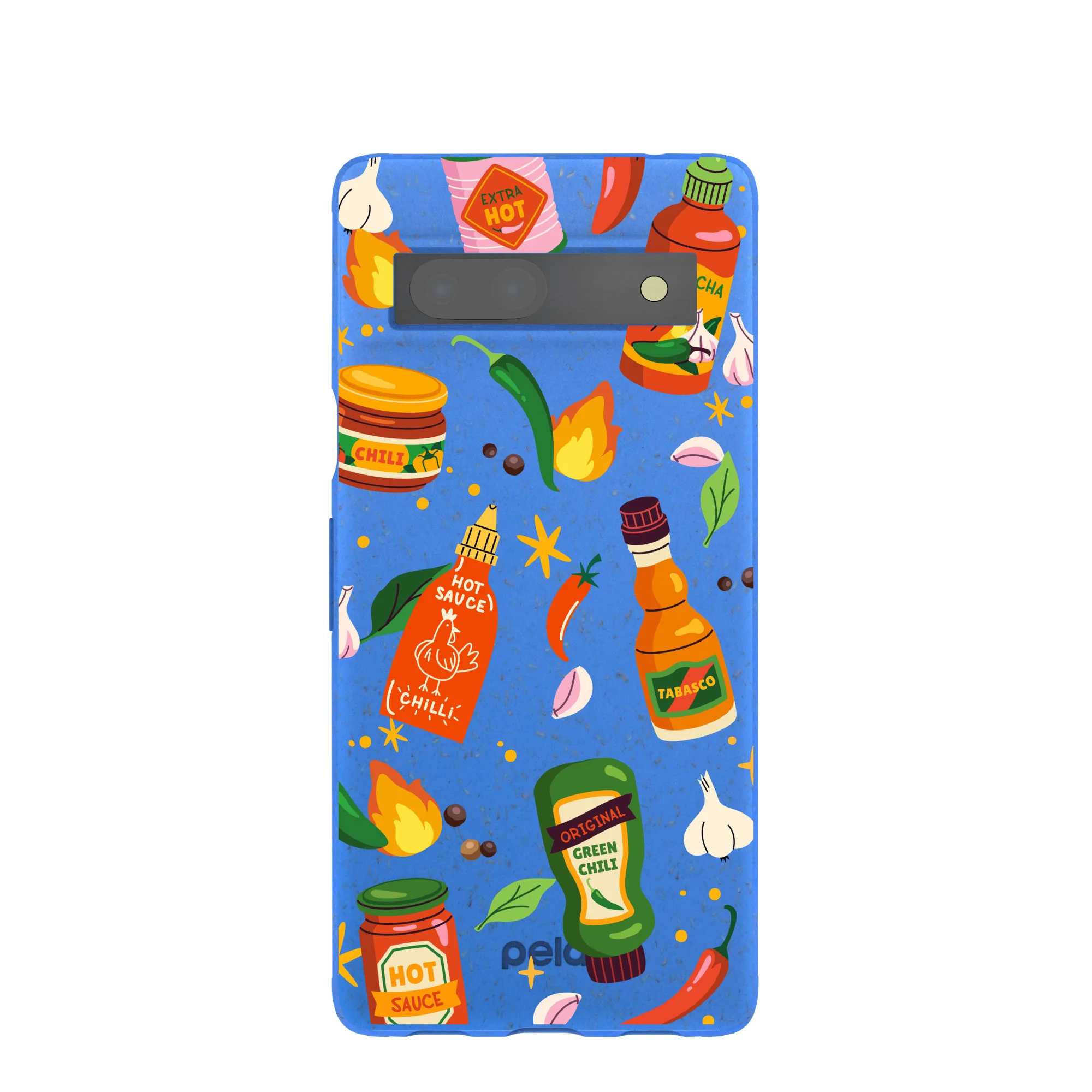 Electric Blue Hot Stuff Google Pixel 7a Case