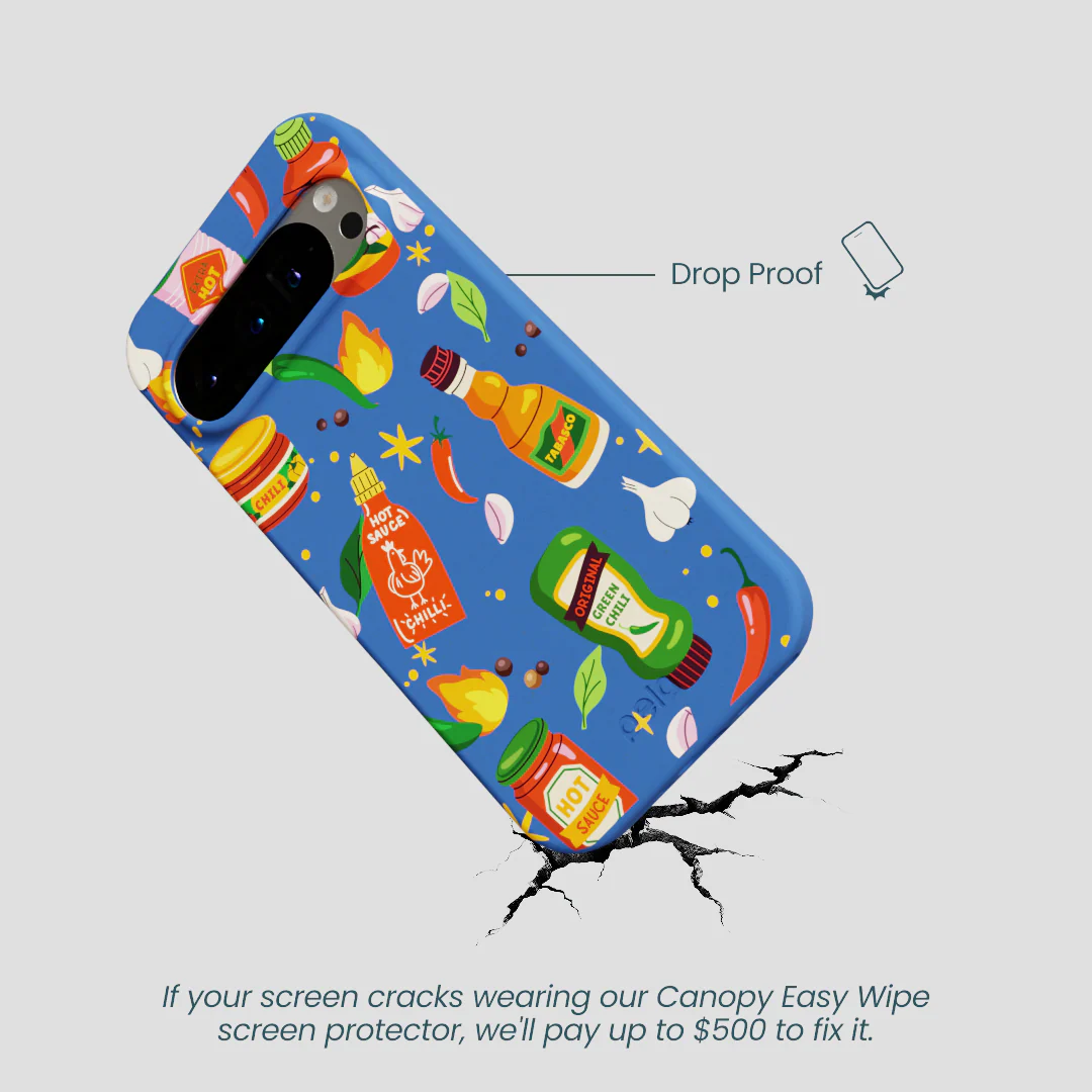 Electric Blue Hot Stuff Google Pixel 9/9 Pro Case - Image 5