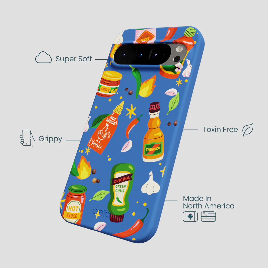 Electric Blue Hot Stuff Google Pixel 9 Pro XL Case - Image 4