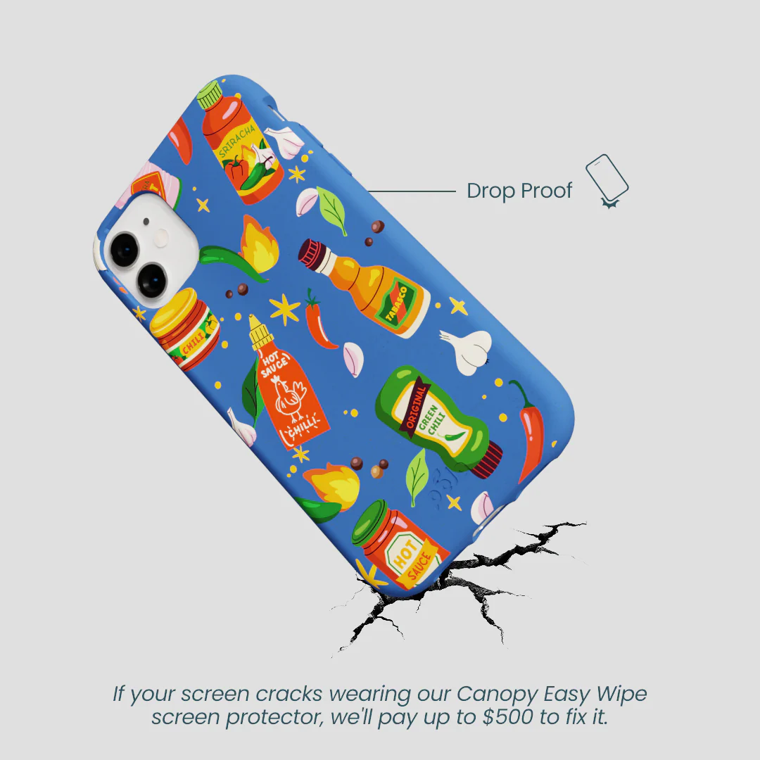 Electric Blue Hot Stuff iPhone 11 Case - Image 5