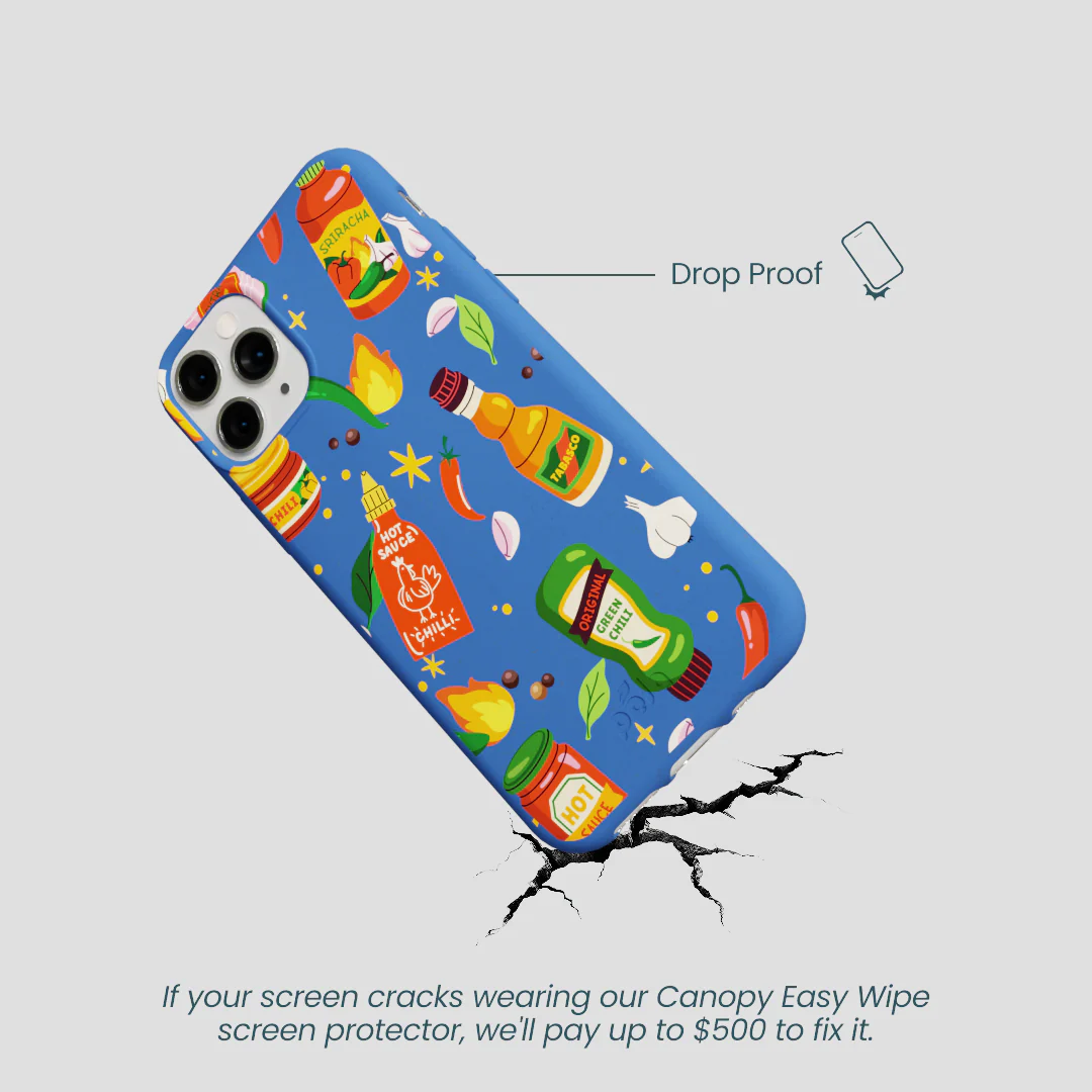 Electric Blue Hot Stuff iPhone 11 Pro Case - Image 5