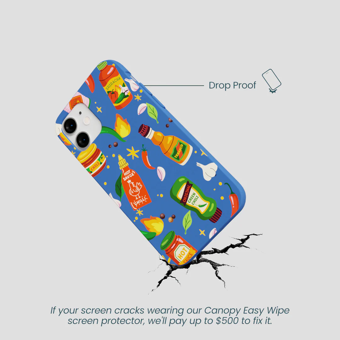 Electric Blue Hot Stuff iPhone 12 Mini Case - Image 5