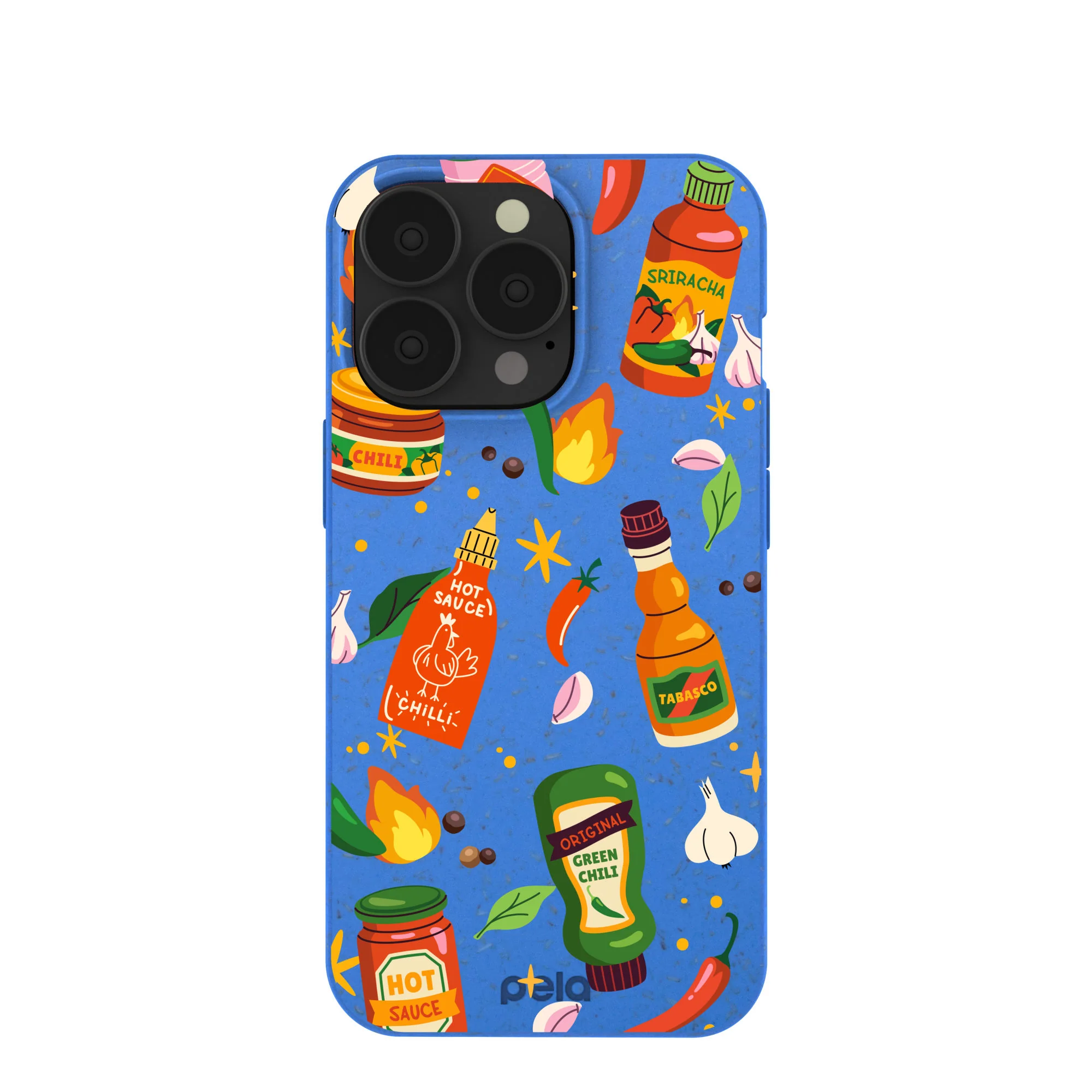 Electric Blue Hot Stuff iPhone 13 Pro Case