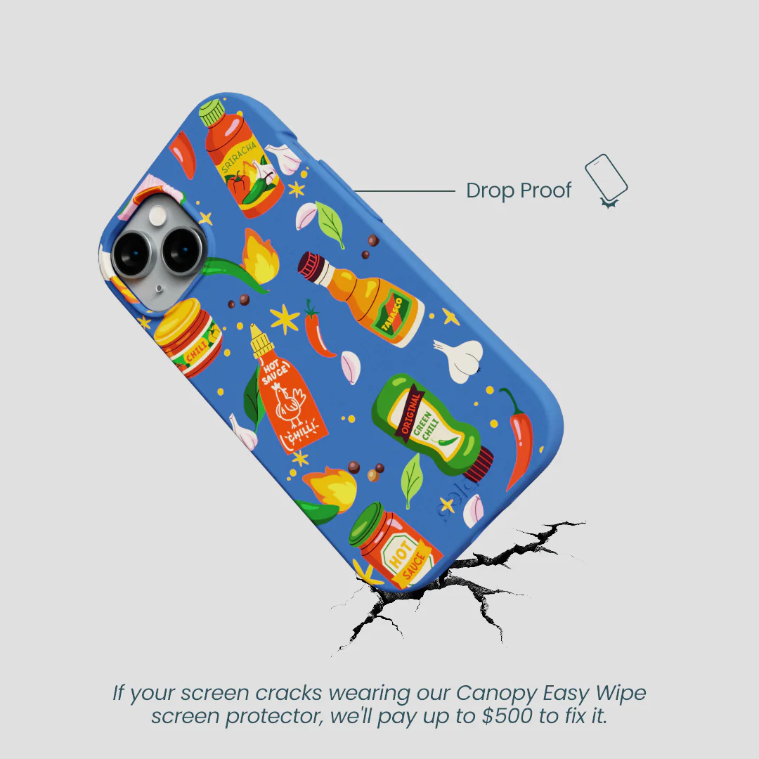 Electric Blue Hot Stuff iPhone 15 Case - Image 5