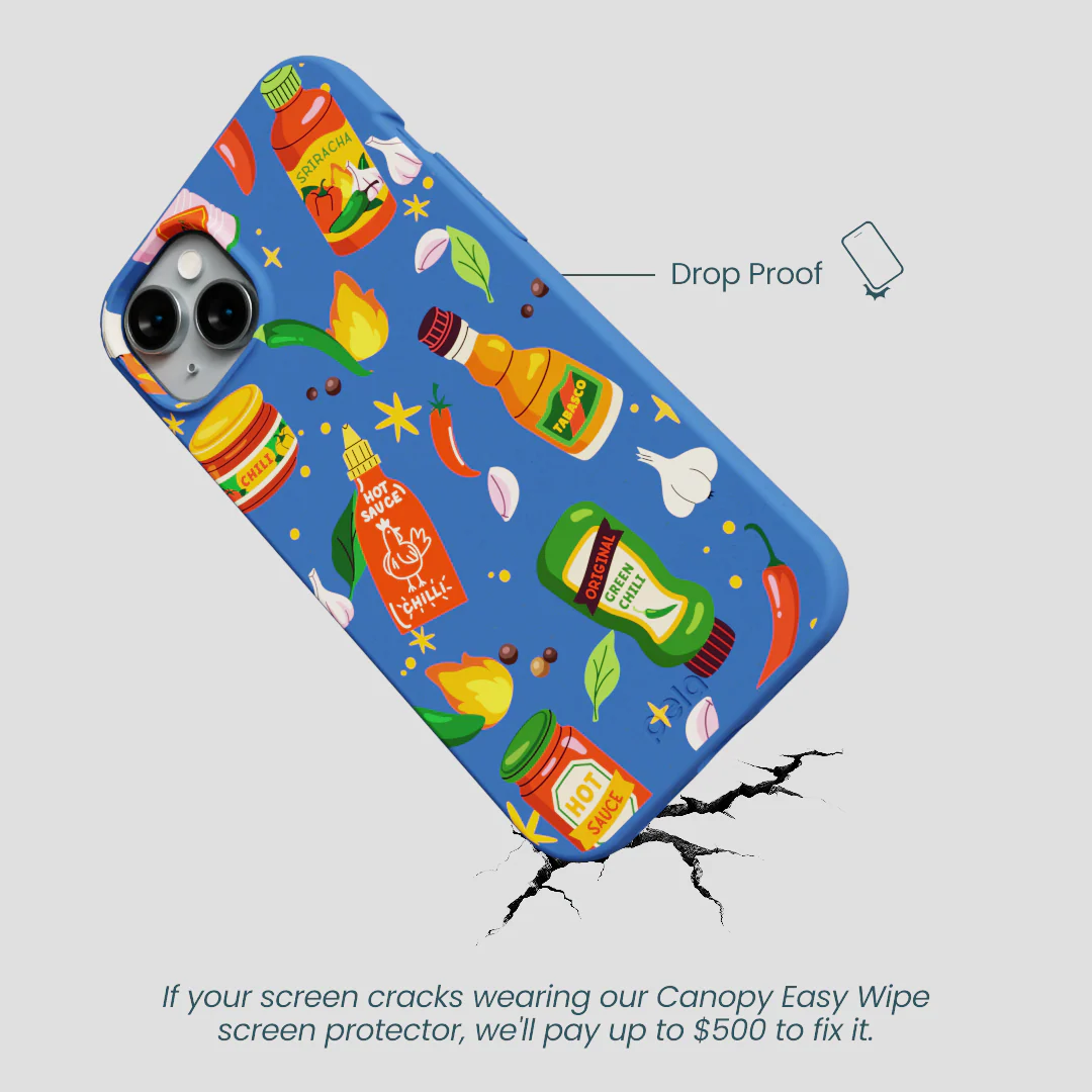 Electric Blue Hot Stuff iPhone 15 Plus Case - Image 5