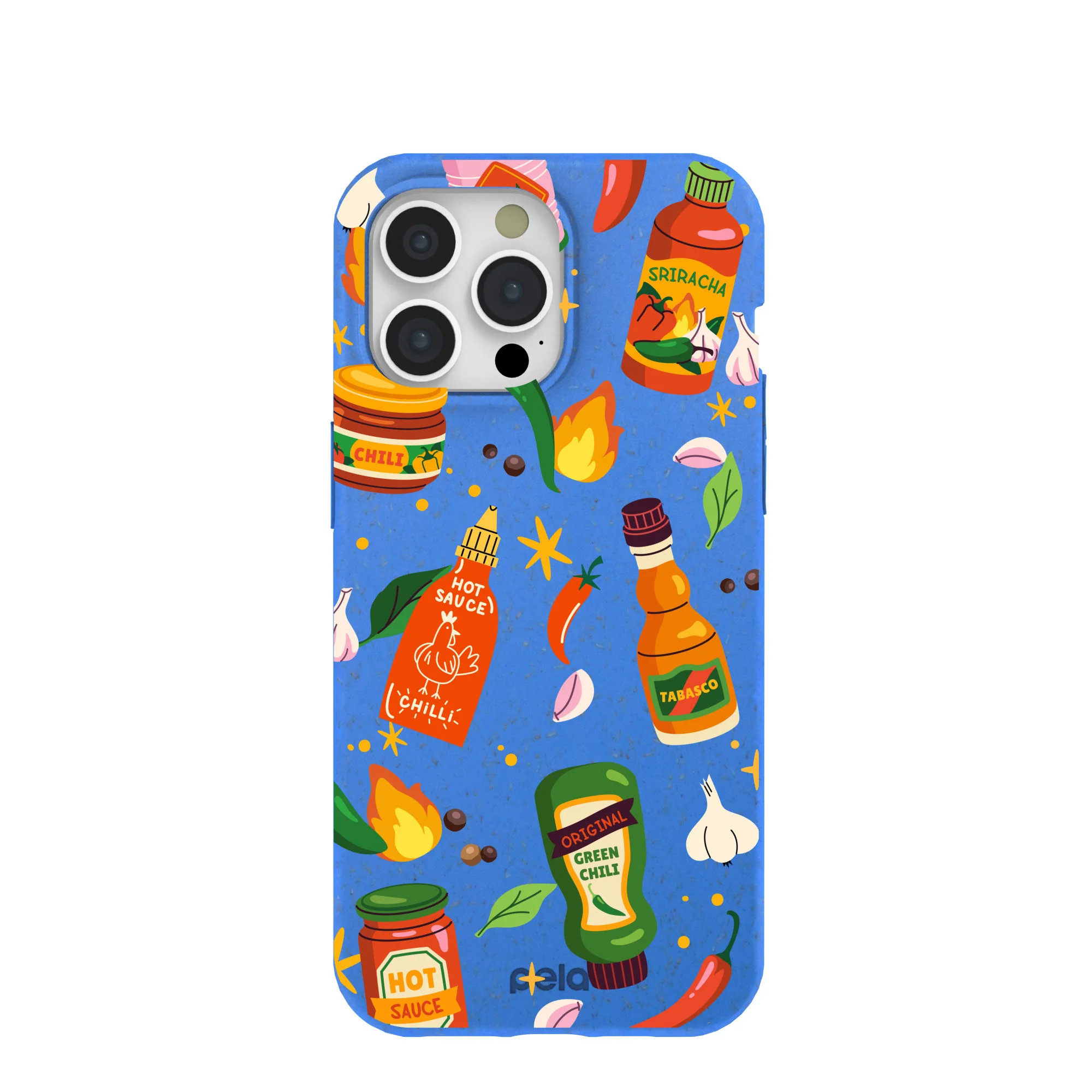 Electric Blue Hot Stuff iPhone 15 Pro Max Case