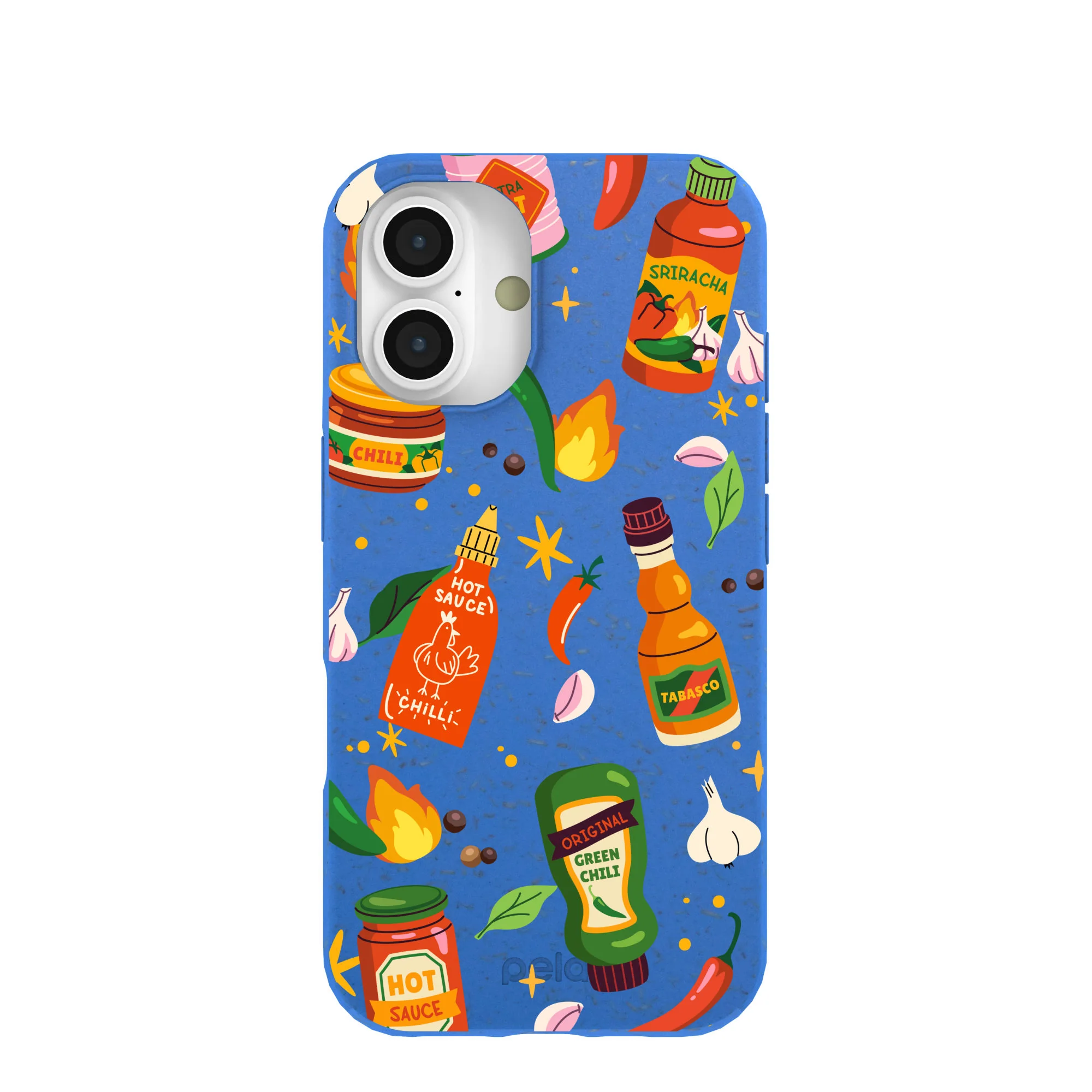 Electric Blue Hot Stuff iPhone 16 Case