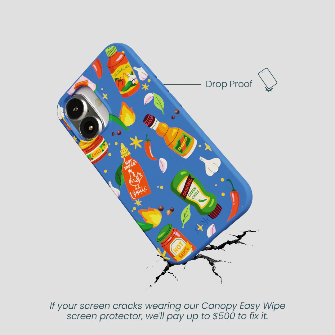 Electric Blue Hot Stuff iPhone 16 Case - Image 5