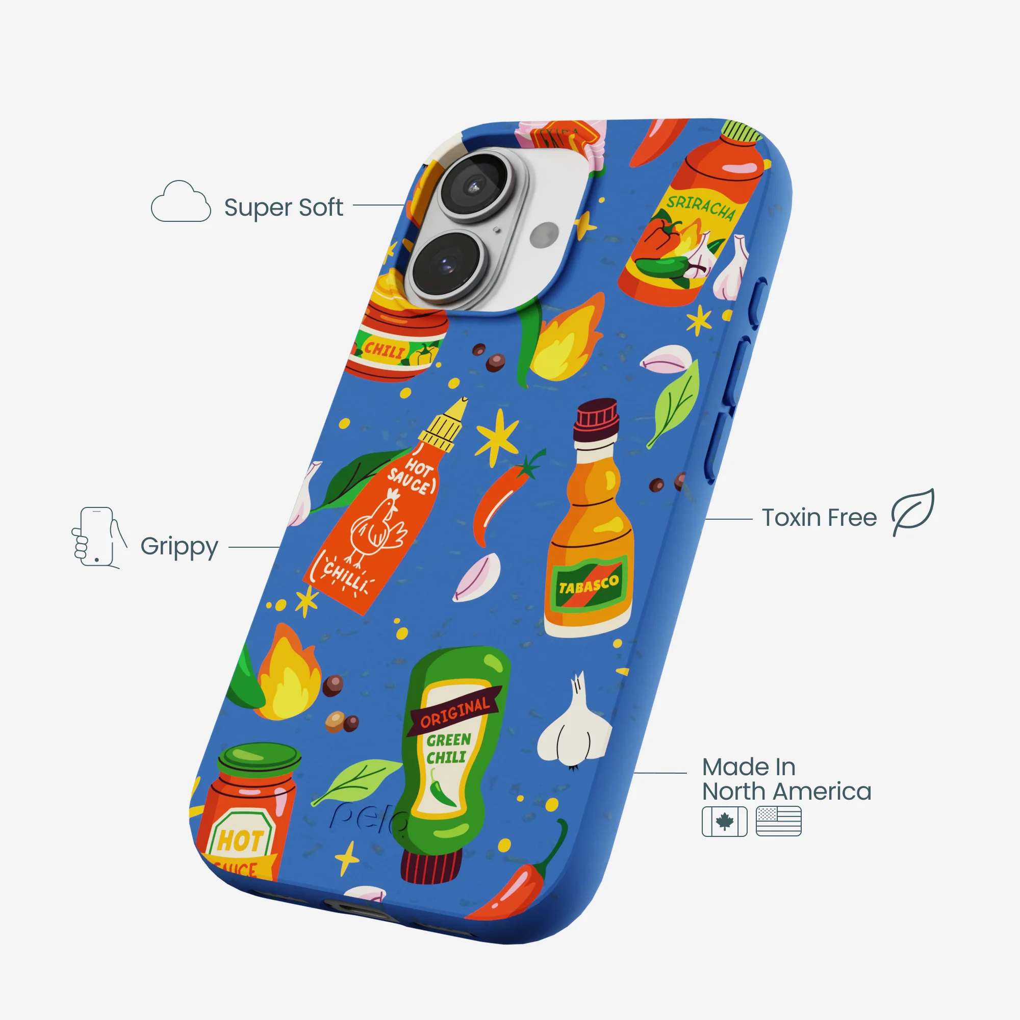Electric Blue Hot Stuff iPhone 17 Case - Image 4