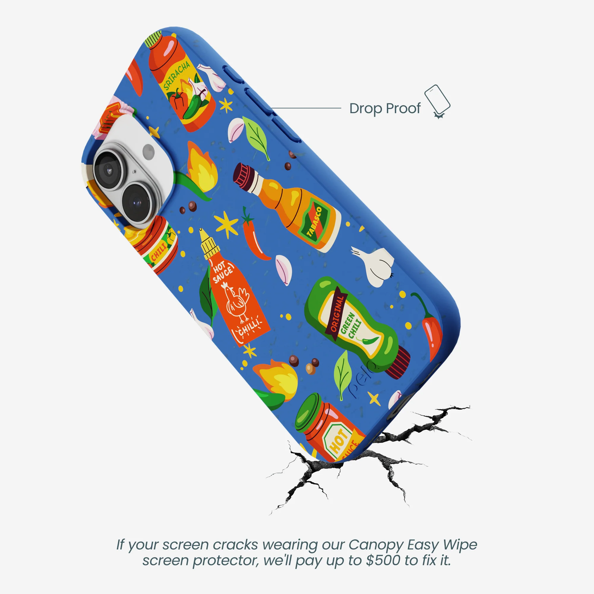 Electric Blue Hot Stuff iPhone 17 Case - Image 5
