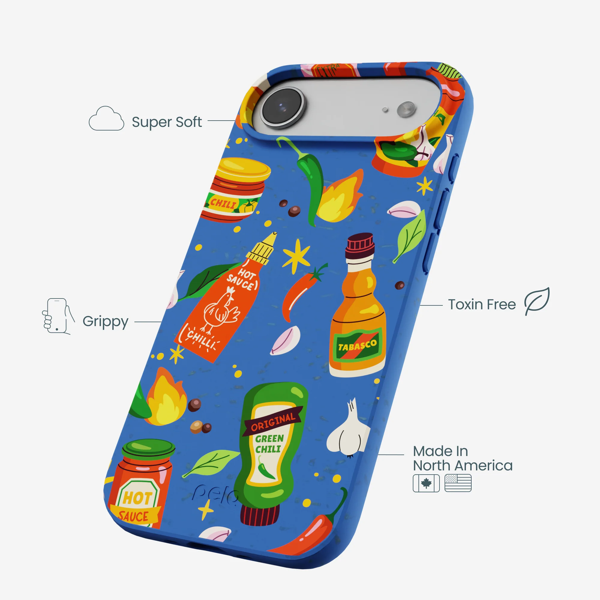 Electric Blue Hot Stuff iPhone Air Case - Image 4